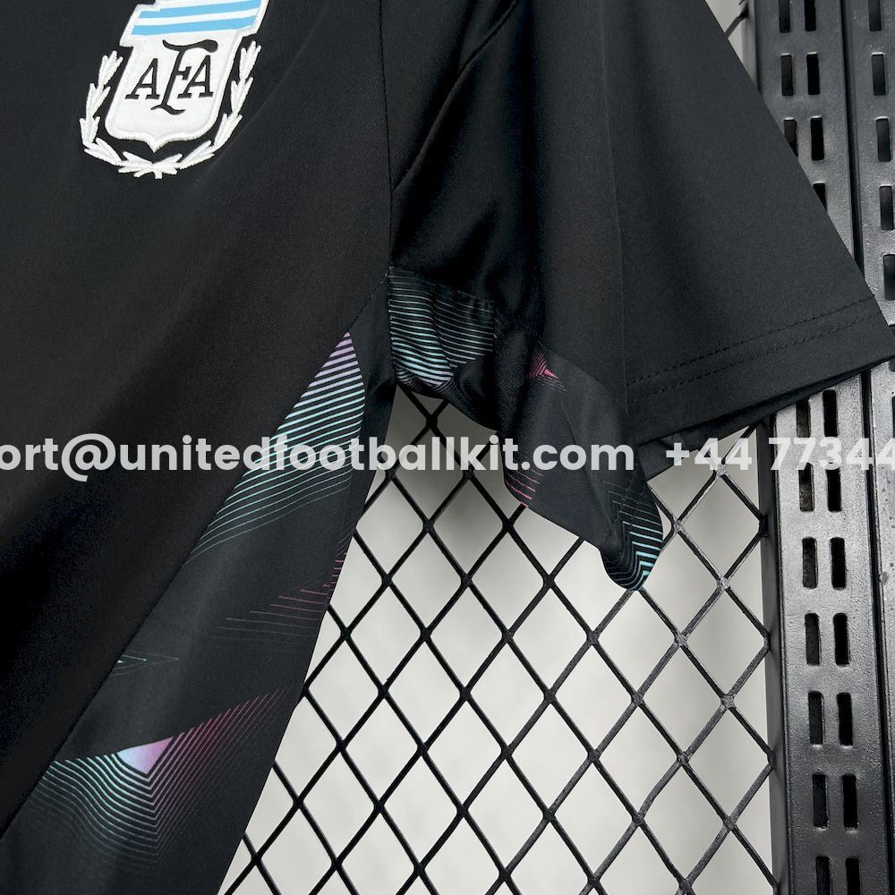 Unitedfootballkit.com | Argentina 2026 Goalkeeper Black Jersey - Fans Version -Customize Name, Number and Patch | Worldwide Shipping