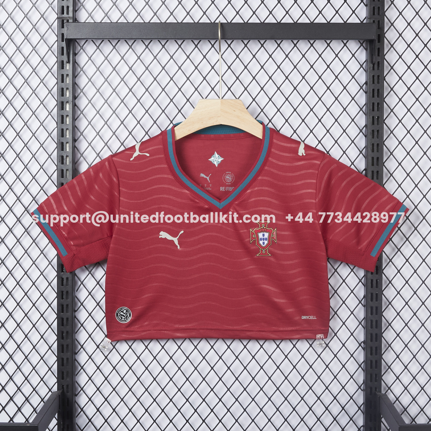 Unitedfootballkit.com | Women's Portugal 2026 Home Cropped Jersey -Customize Name, Number and Patch | Worldwide Shipping