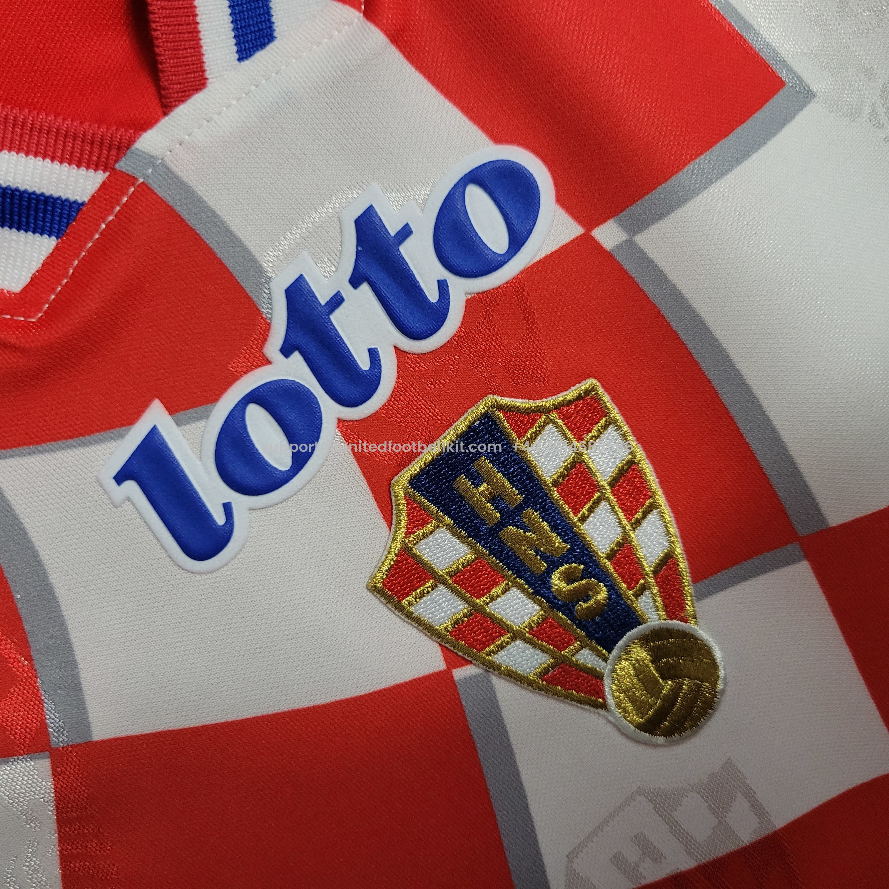 Unitedfootballkit.com | Retro Croatia 1998 Home Stadium Jersey -Customize Name, Number and Patch | Worldwide Shipping