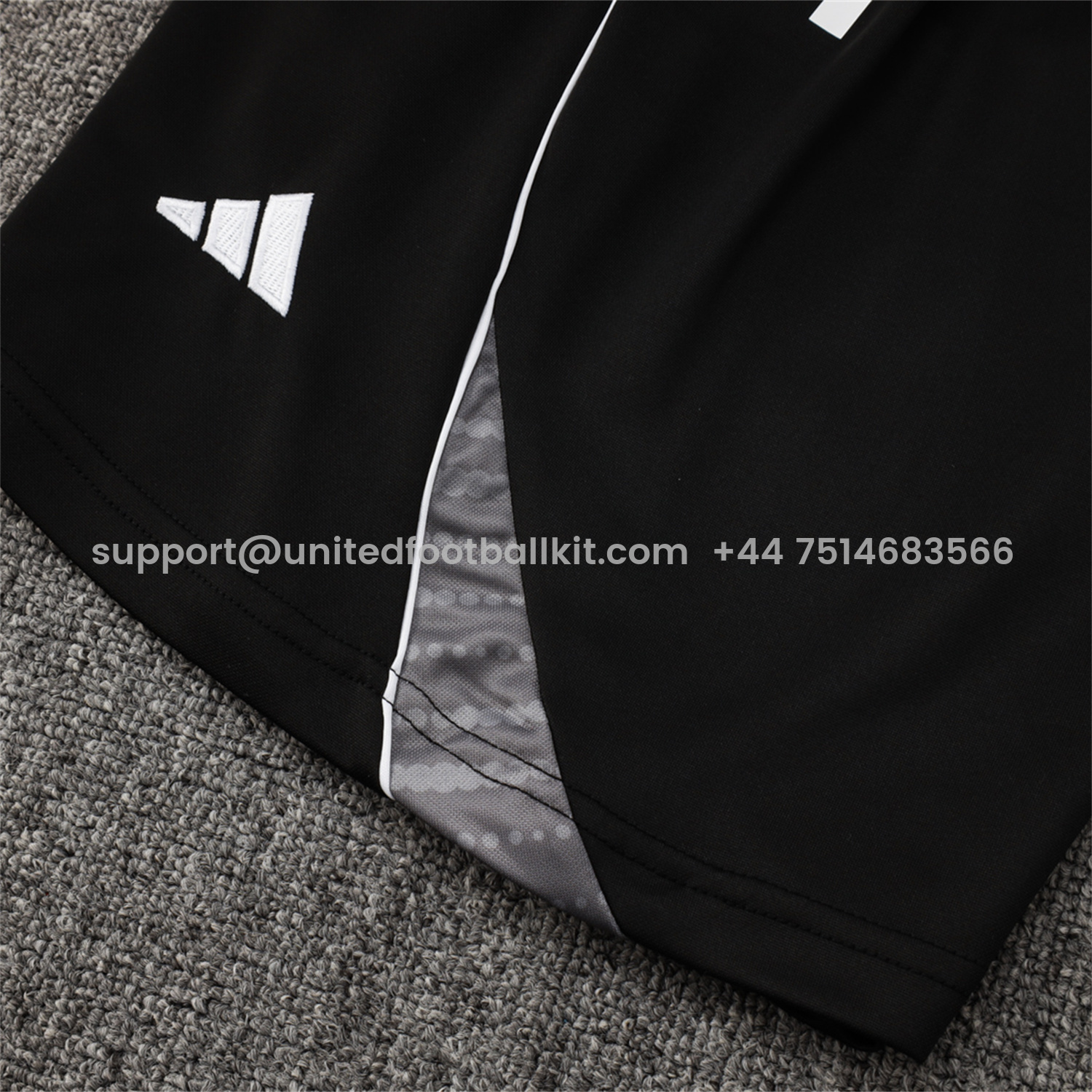 Unitedfootballkit.com | Real Madrid 25-26 Vest Training Set - Black Vest and Black Shorts -Customize Name, Number and Patch | Worldwide Shipping