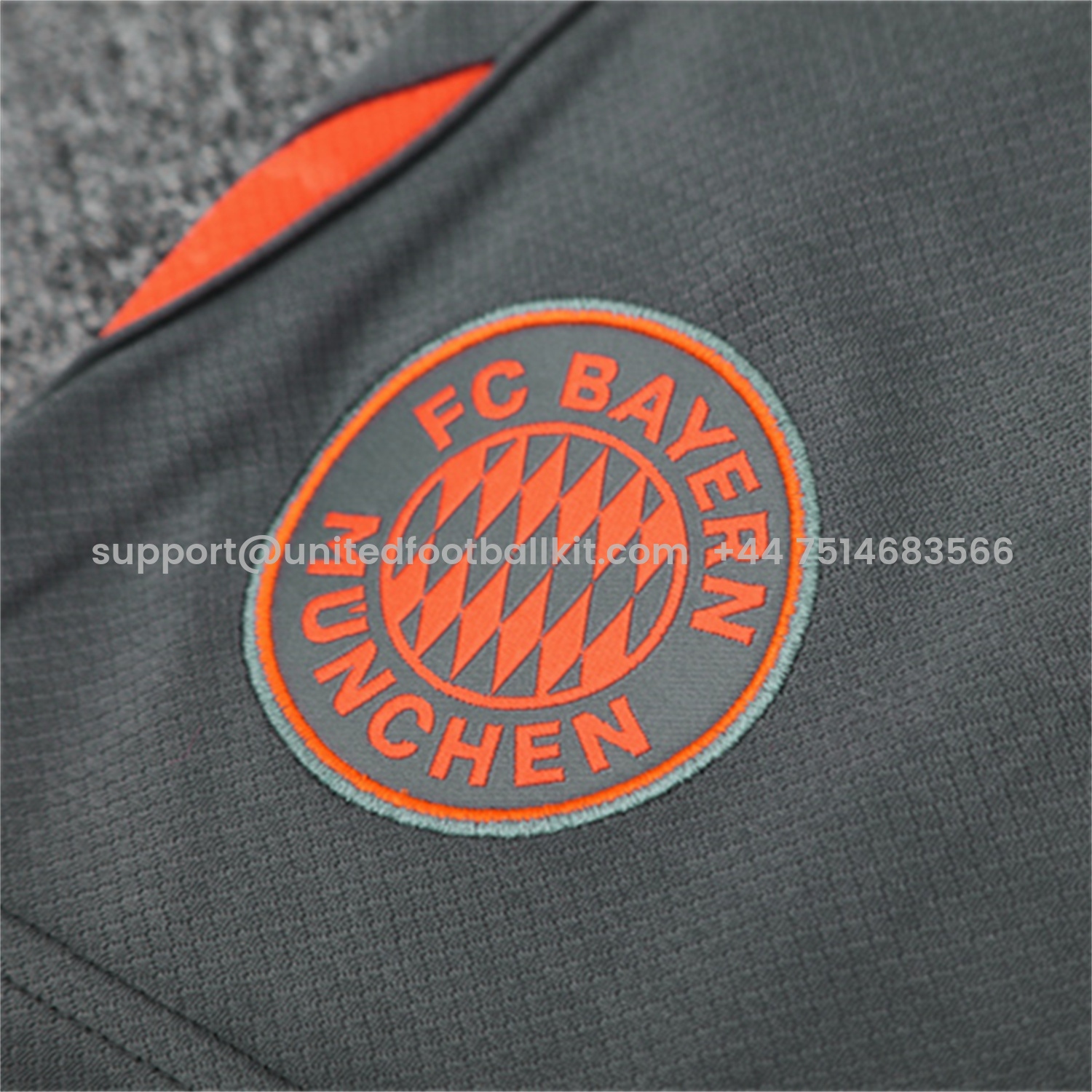 Unitedfootballkit.com | Bayern Munich 25-26 Kids Short-Sleeve Training Set - Orange Top & Gray shorts -Customize Name, Number and Patch | Worldwide Shipping