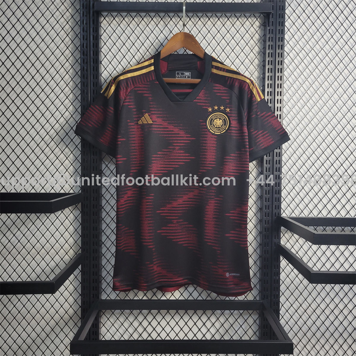 Unitedfootballkit.com | Germany 2022 Away Stadium Jersey - Fans Version -Customize Name, Number and Patch | Worldwide Shipping