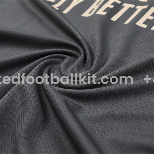 Unitedfootballkit.com | Real Madrid 24-25 Kids Short-Sleeve Training Set - Deep Grey -Customize Name, Number and Patch | Worldwide Shipping