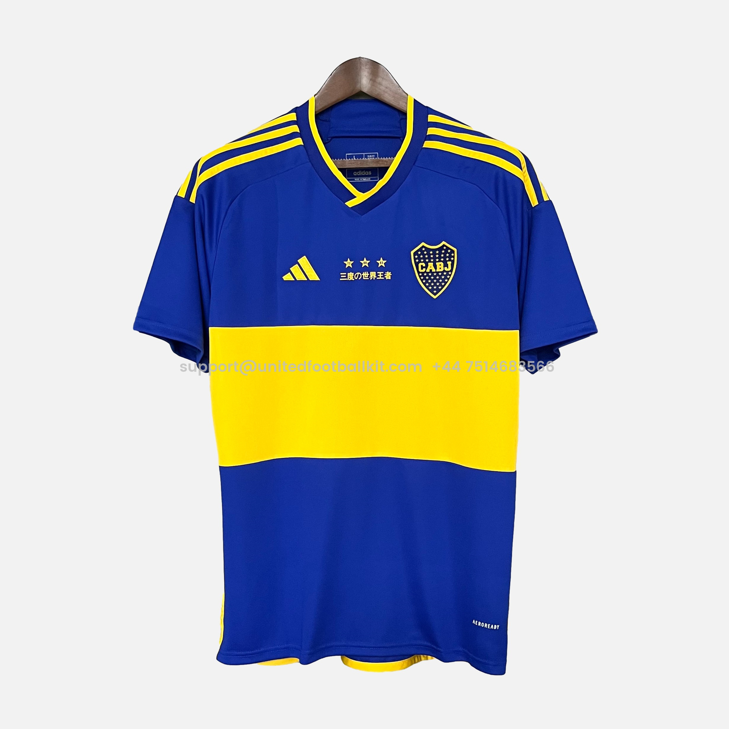 Unitedfootballkit.com | Boca Juniors 23-24 World Cup 20th Anniversary Jersey - Fans Version -Customize Name, Number and Patch | Worldwide Shipping