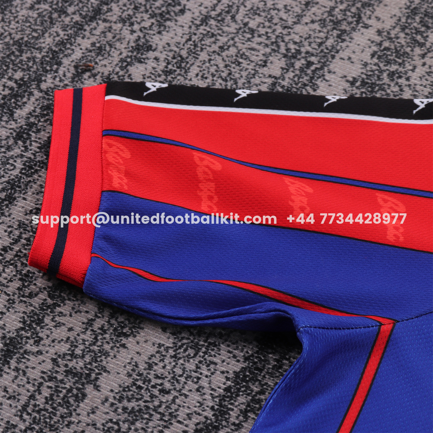 Unitedfootballkit.com | Retro Barcelona 1997-98 Home Kids Kit -Customize Name, Number and Patch | Worldwide Shipping