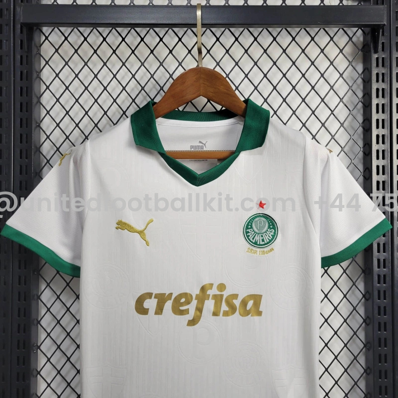 Unitedfootballkit.com | Palmeiras 2024 Away Stadium Kids Kit -Customize Name, Number and Patch | Worldwide Shipping