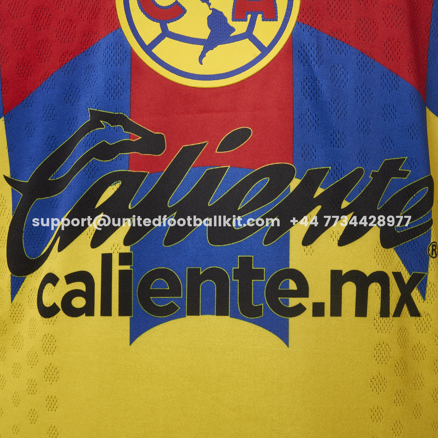 Unitedfootballkit.com | 【Three-color Font】Club América 25-26 Home Yellow Jersey - Player Version -Customize Name, Number and Patch | Worldwide Shipping