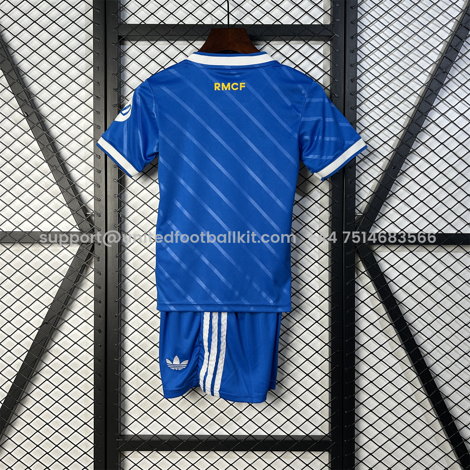 Unitedfootballkit.com | Real Madrid 25-26 Third Blue Kids Kit -Customize Name, Number and Patch | Worldwide Shipping