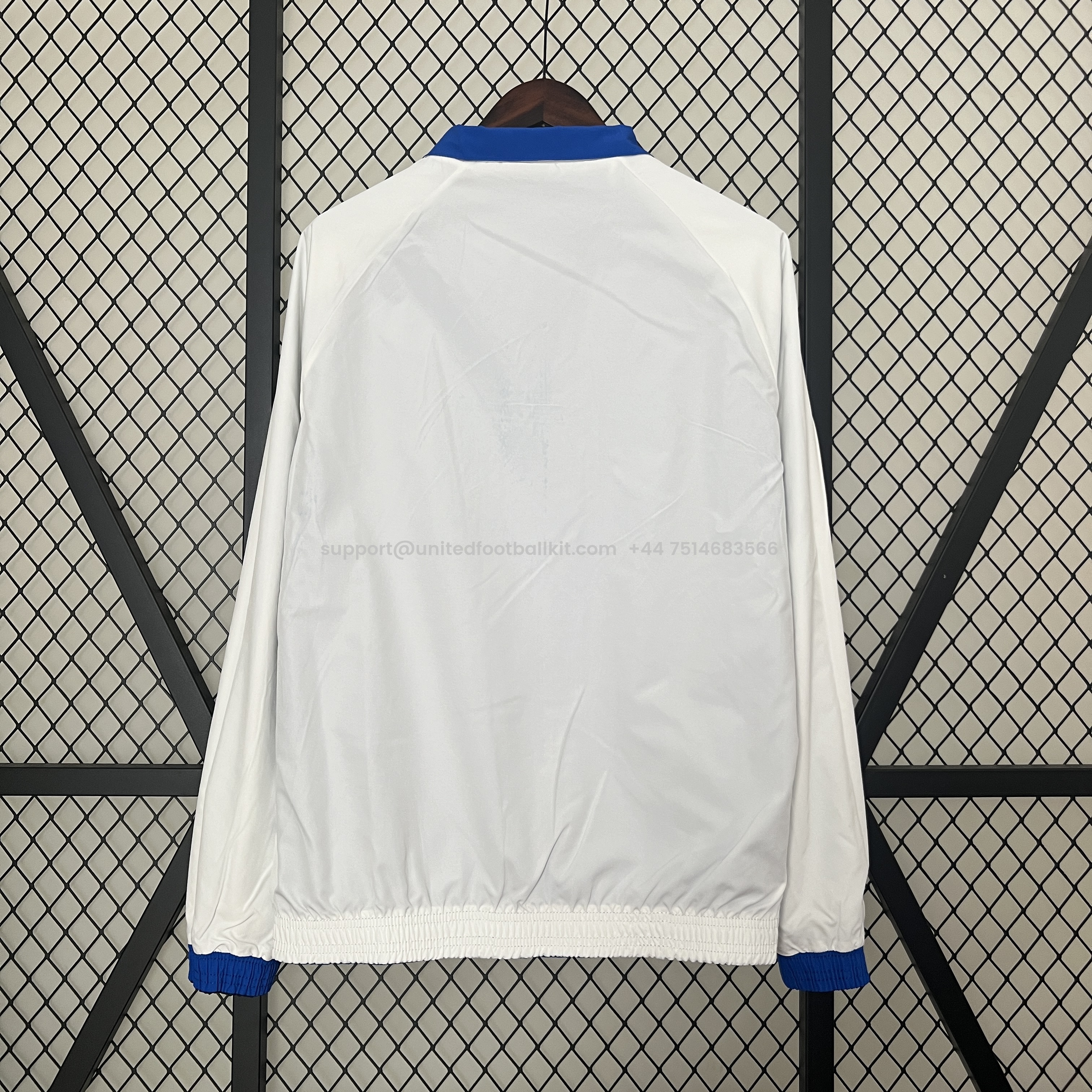 Unitedfootballkit.com | Porto 24-25 Double Sided Reversible Windbreaker - Blue & White -Customize Name, Number and Patch | Worldwide Shipping