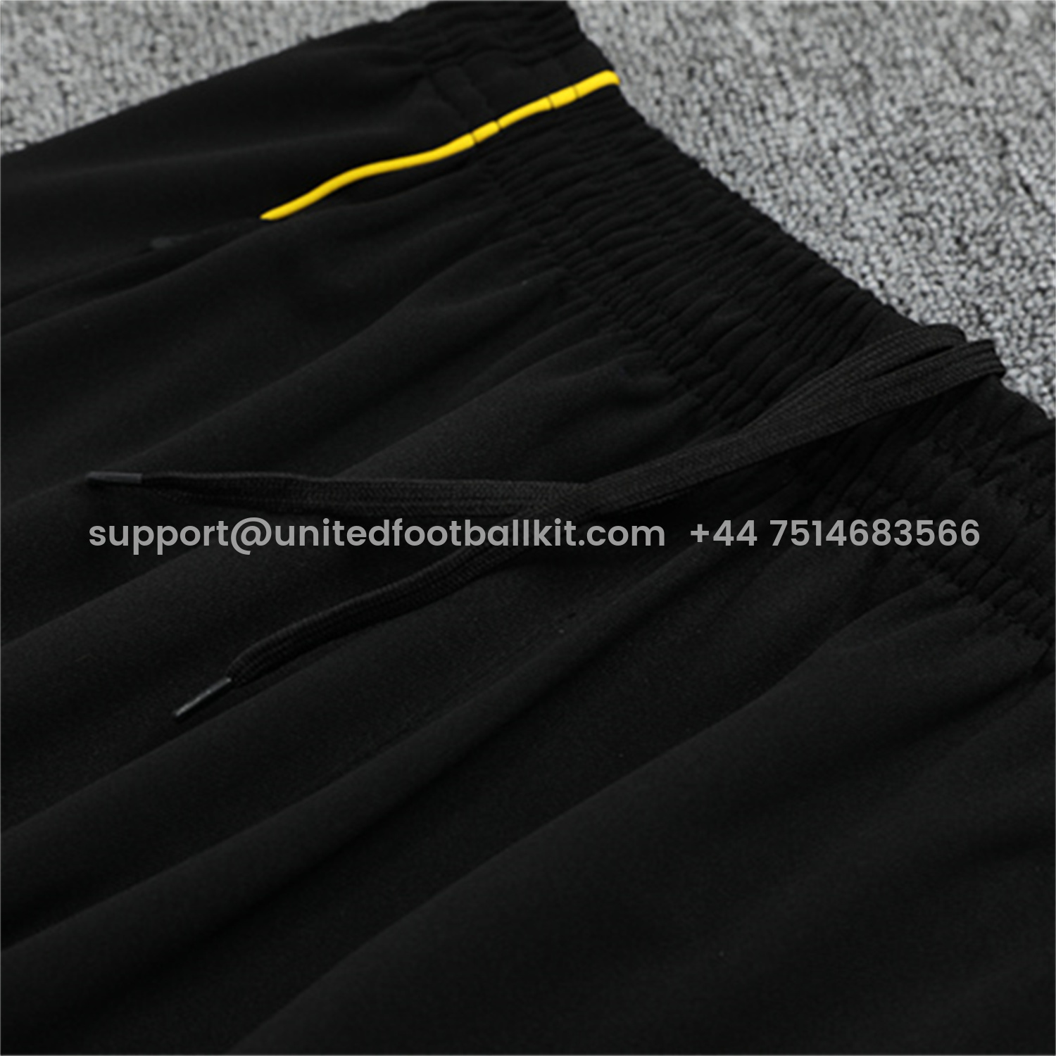 Unitedfootballkit.com | Real Madrid 25-26 Long Sleeves Training Set - Black Top & Black Pants -Customize Name, Number and Patch | Worldwide Shipping