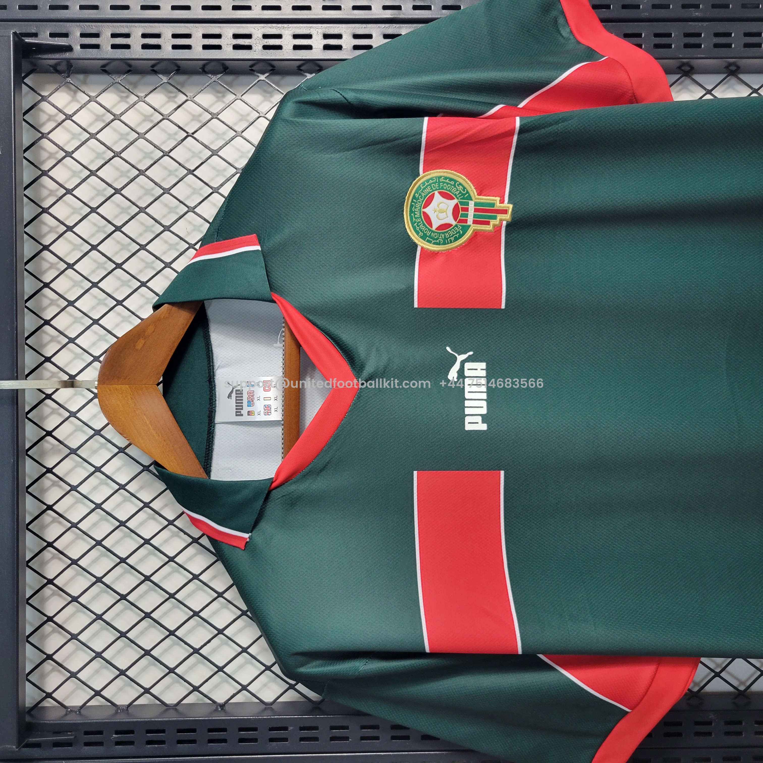 Unitedfootballkit.com | Retro Morocco 1998 Home Stadium Jersey -Customize Name, Number and Patch | Worldwide Shipping