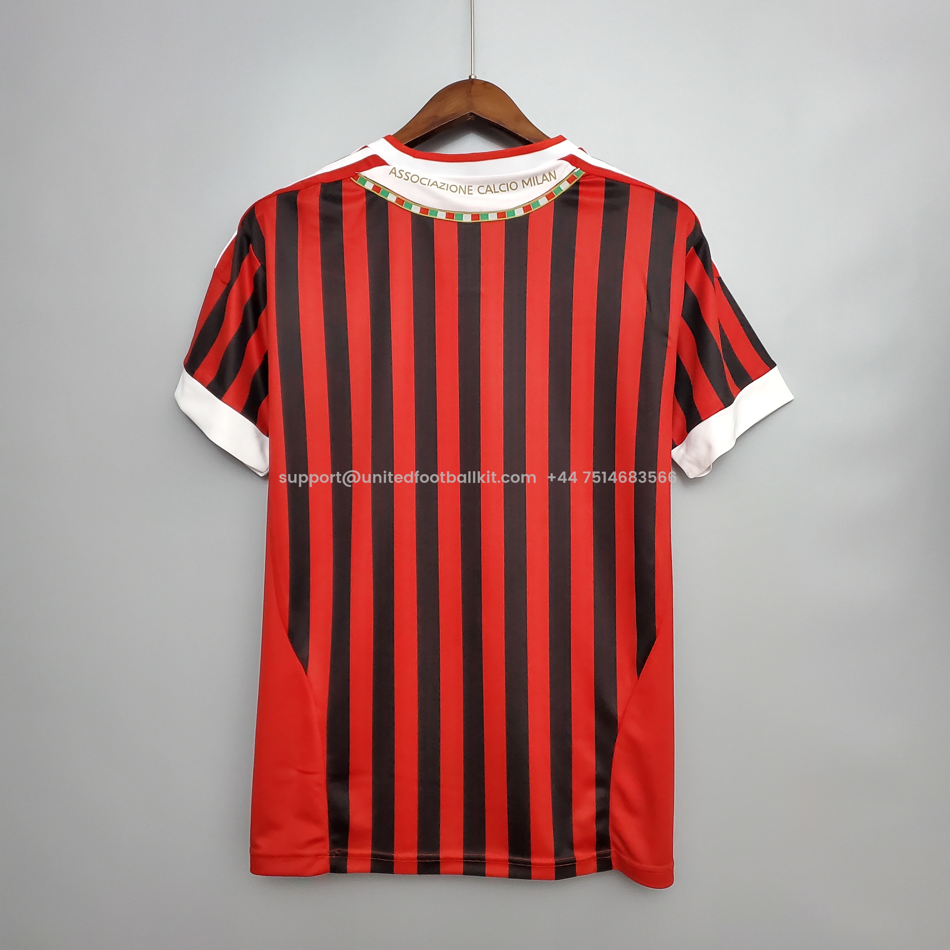 Unitedfootballkit.com | Retro AC Milan 11-12 Home Stadium Jersey -Customize Name, Number and Patch | Worldwide Shipping