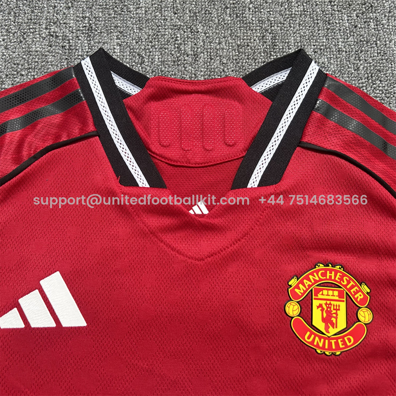 Unitedfootballkit.com | Manchester United 25-26 Home Kids Kit - Player Version -Customize Name, Number and Patch | Worldwide Shipping