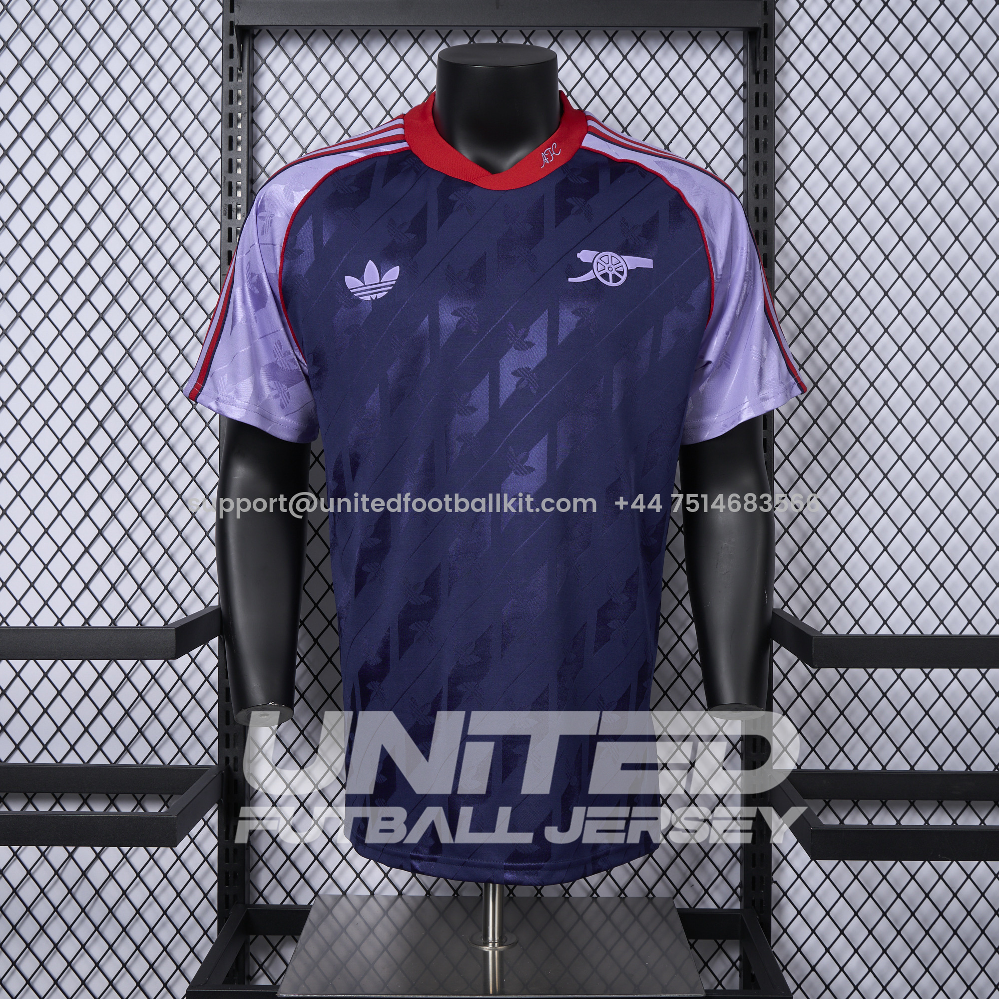 Unitedfootballkit.com | Arsenal 24-25 Originals LFSTLR Purple Jersey - Player Version -Customize Name, Number and Patch | Worldwide Shipping