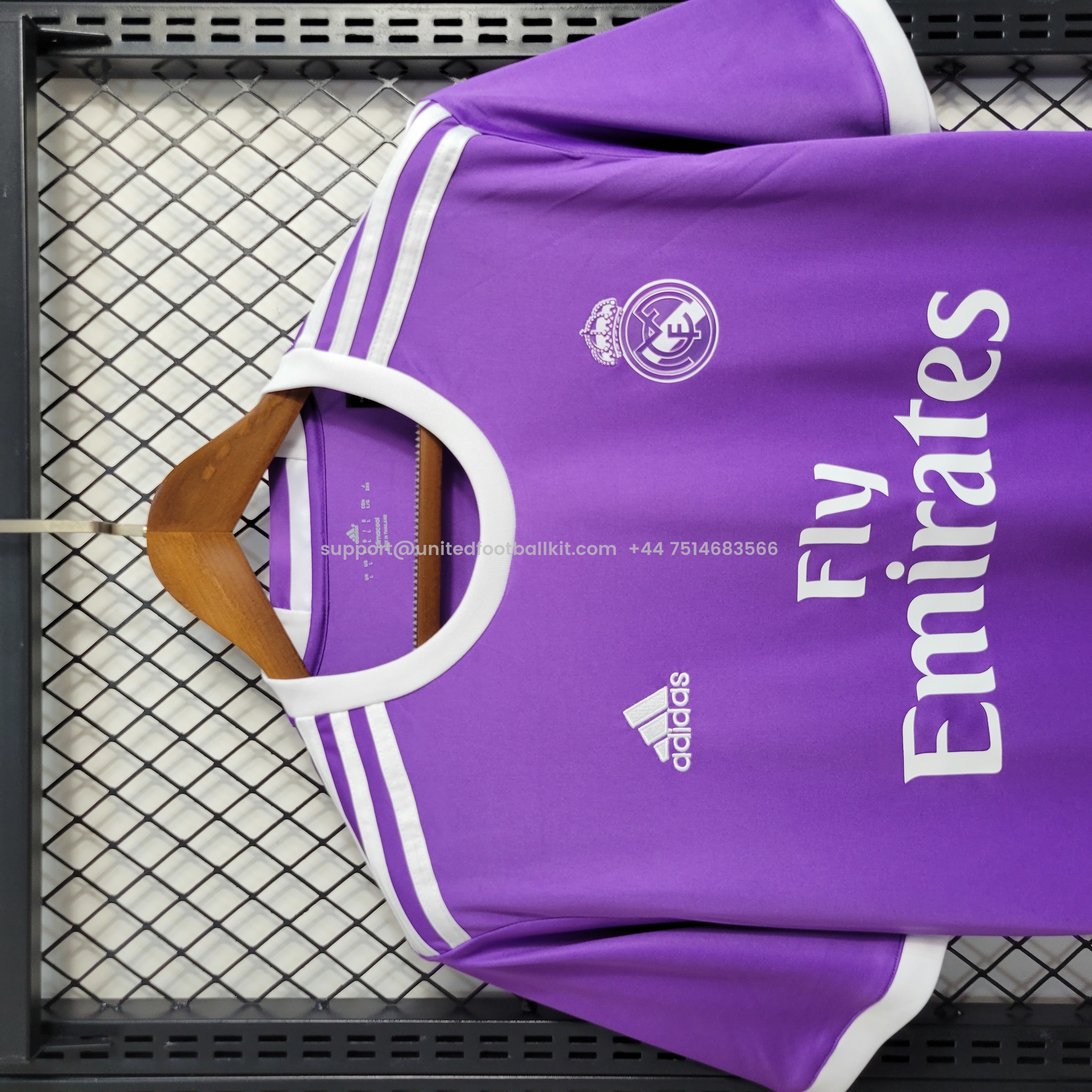 Unitedfootballkit.com | Retro Real Madrid 16-17 Away Jersey - Champions League Final Version -Customize Name, Number and Patch | Worldwide Shipping