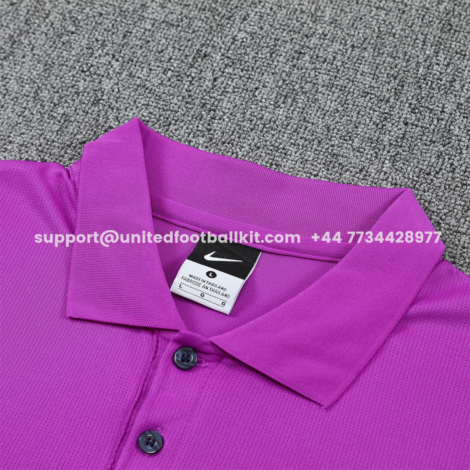 Unitedfootballkit.com | Barcelona 25-26 POLO Short-Sleeve Training Set - Purple Top and Dark Blue Pants -Customize Name, Number and Patch | Worldwide Shipping