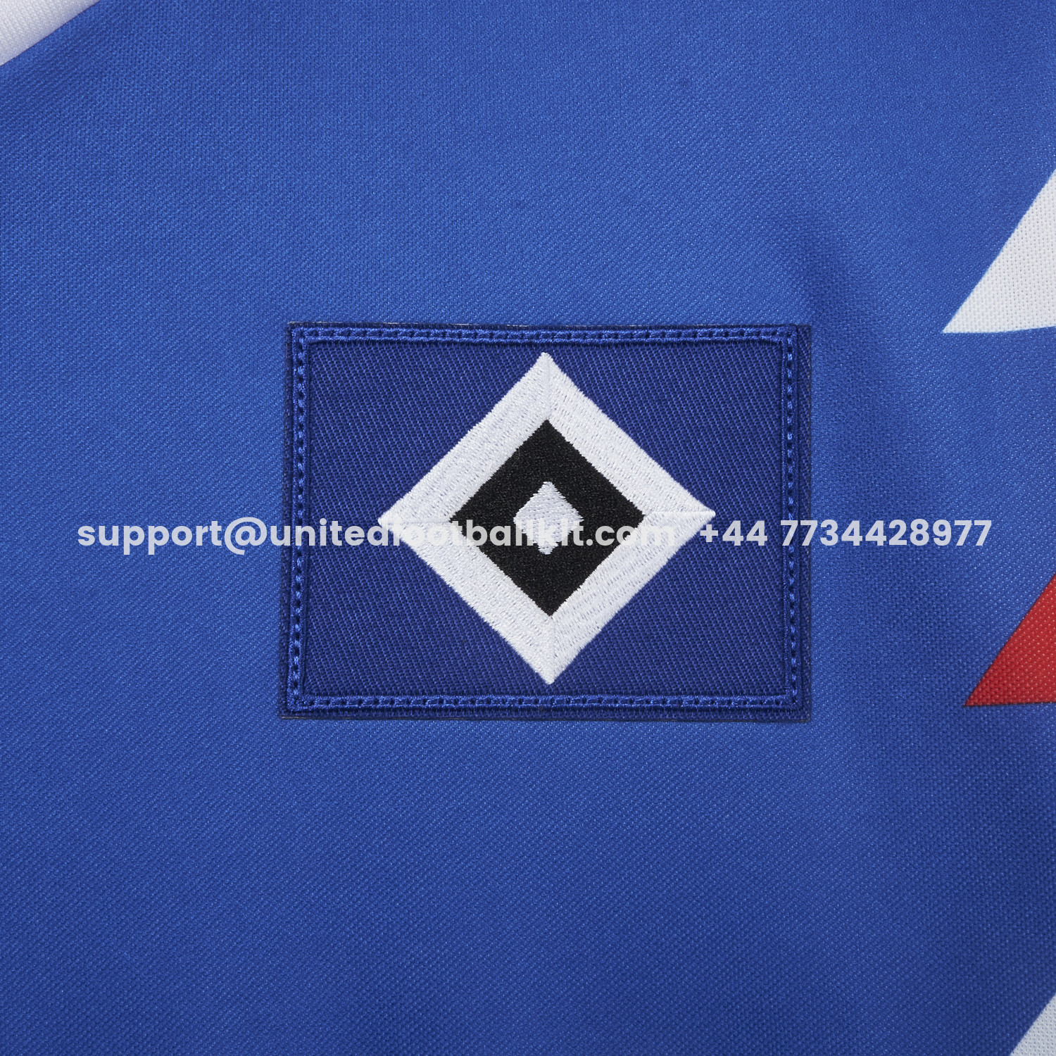 Unitedfootballkit.com | Retro Hamburger SV 1990-91 Away Blue Jersey -Customize Name, Number and Patch | Worldwide Shipping