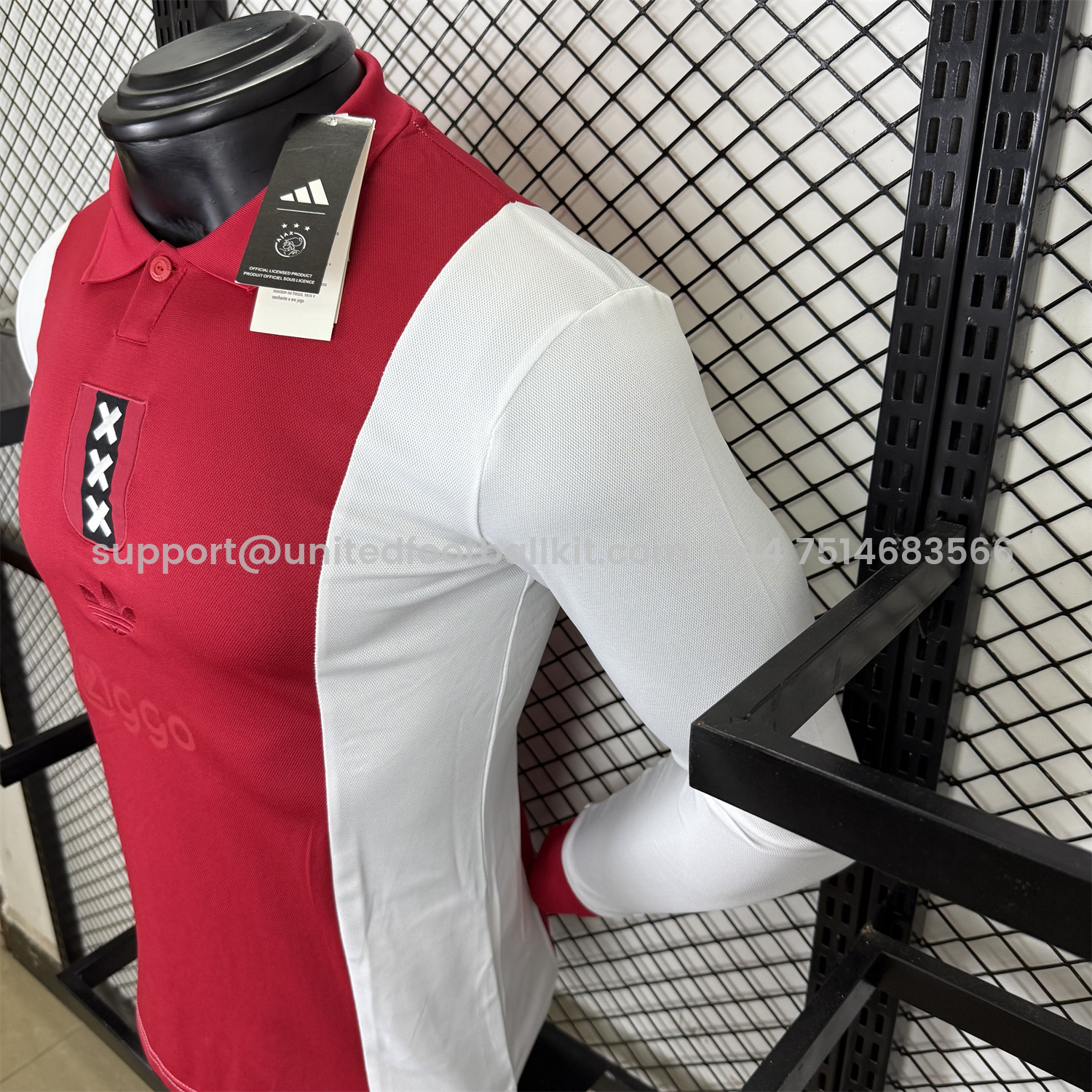 Unitedfootballkit.com | Ajax 2025 125-Year Anniversary Long Sleeves Jersey - Player Version -Customize Name, Number and Patch | Worldwide Shipping