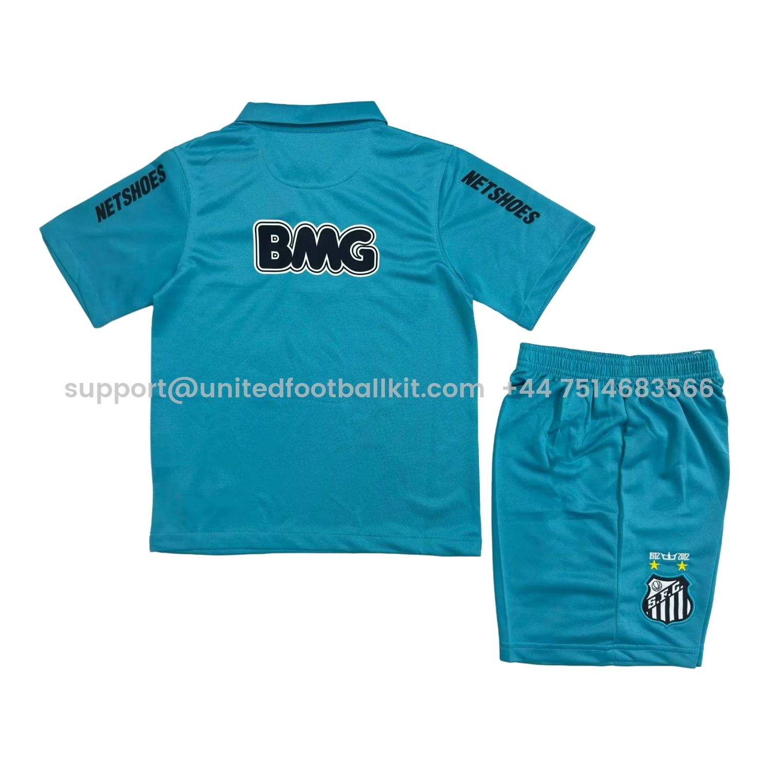 Unitedfootballkit.com | Retro Santos 2012 Third Kids Kit -Customize Name, Number and Patch | Worldwide Shipping