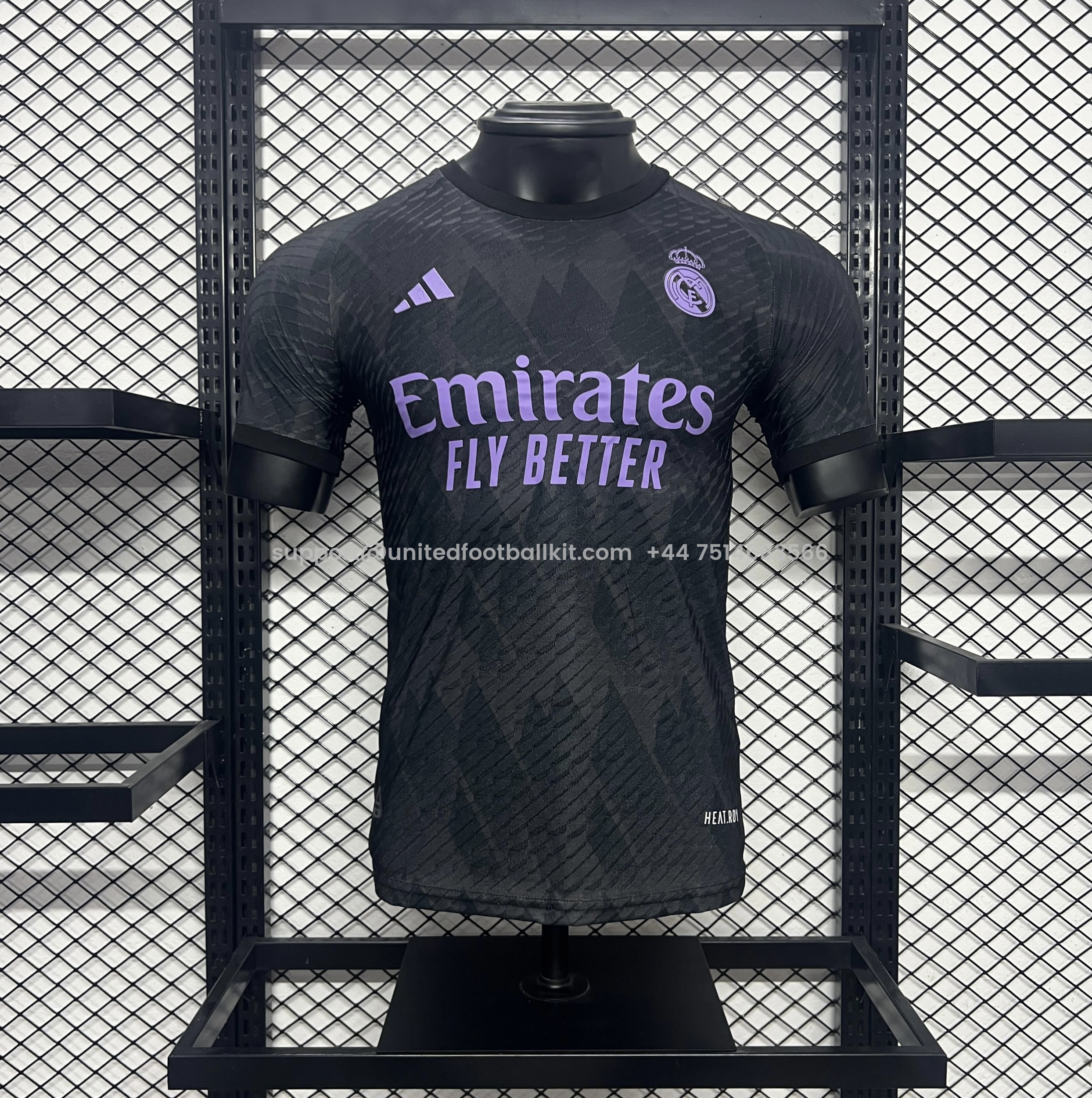 Unitedfootballkit.com | Real Madrid 24-25 Black Special Edition Jersey - Player Version -Customize Name, Number and Patch | Worldwide Shipping