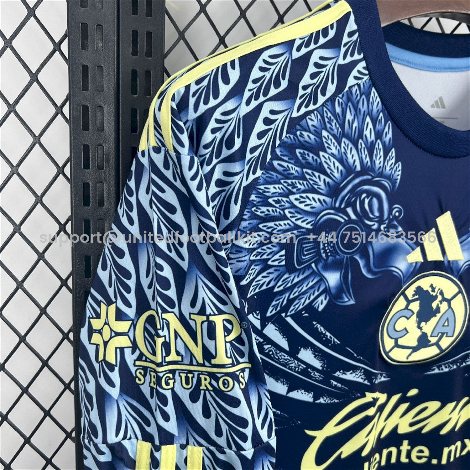 Unitedfootballkit.com | Club América 25-26 Away Long Sleeves Jersey - Fans Version -Customize Name, Number and Patch | Worldwide Shipping