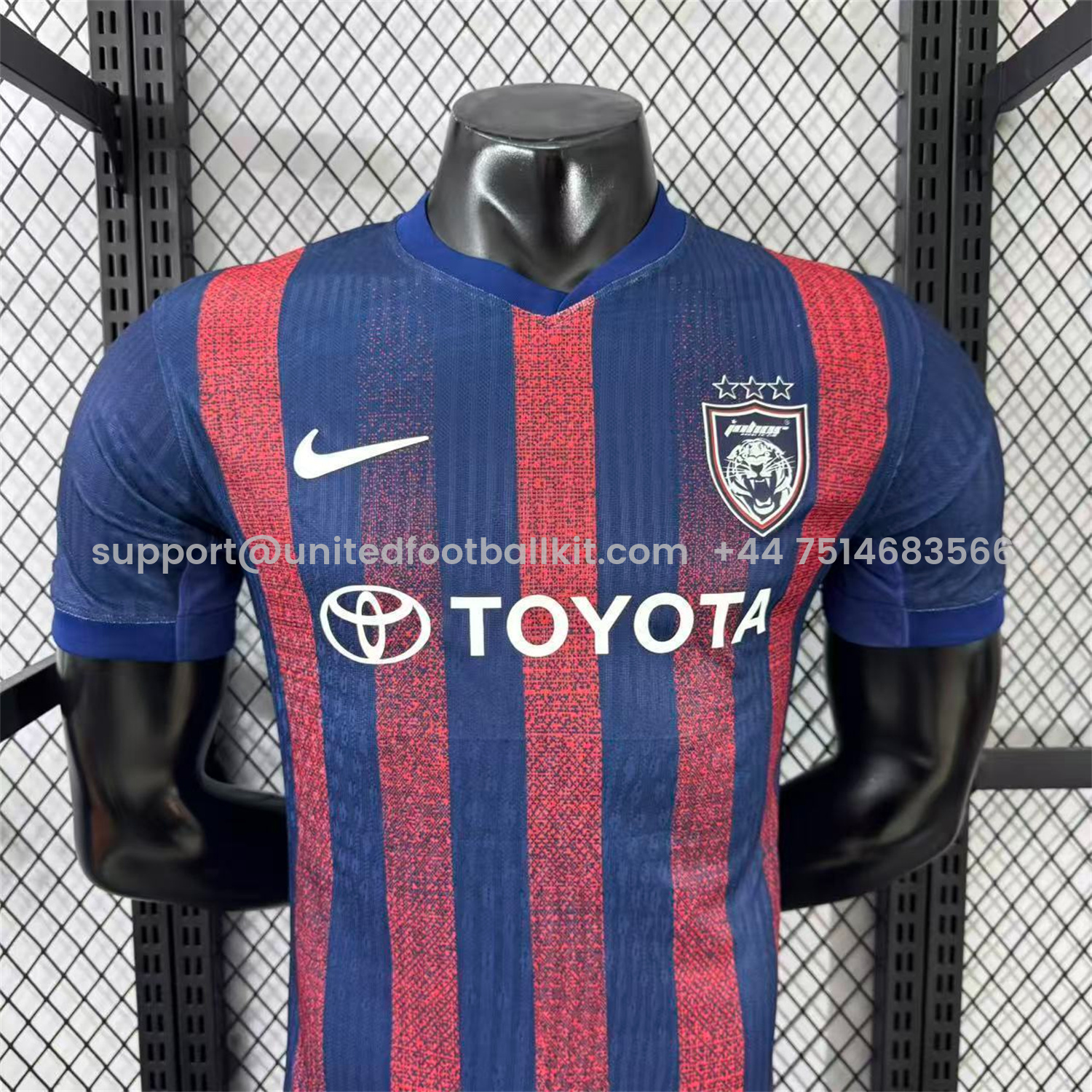 Unitedfootballkit.com | Johor DT 25-26 Home Jersey - Player Version -Customize Name, Number and Patch | Worldwide Shipping