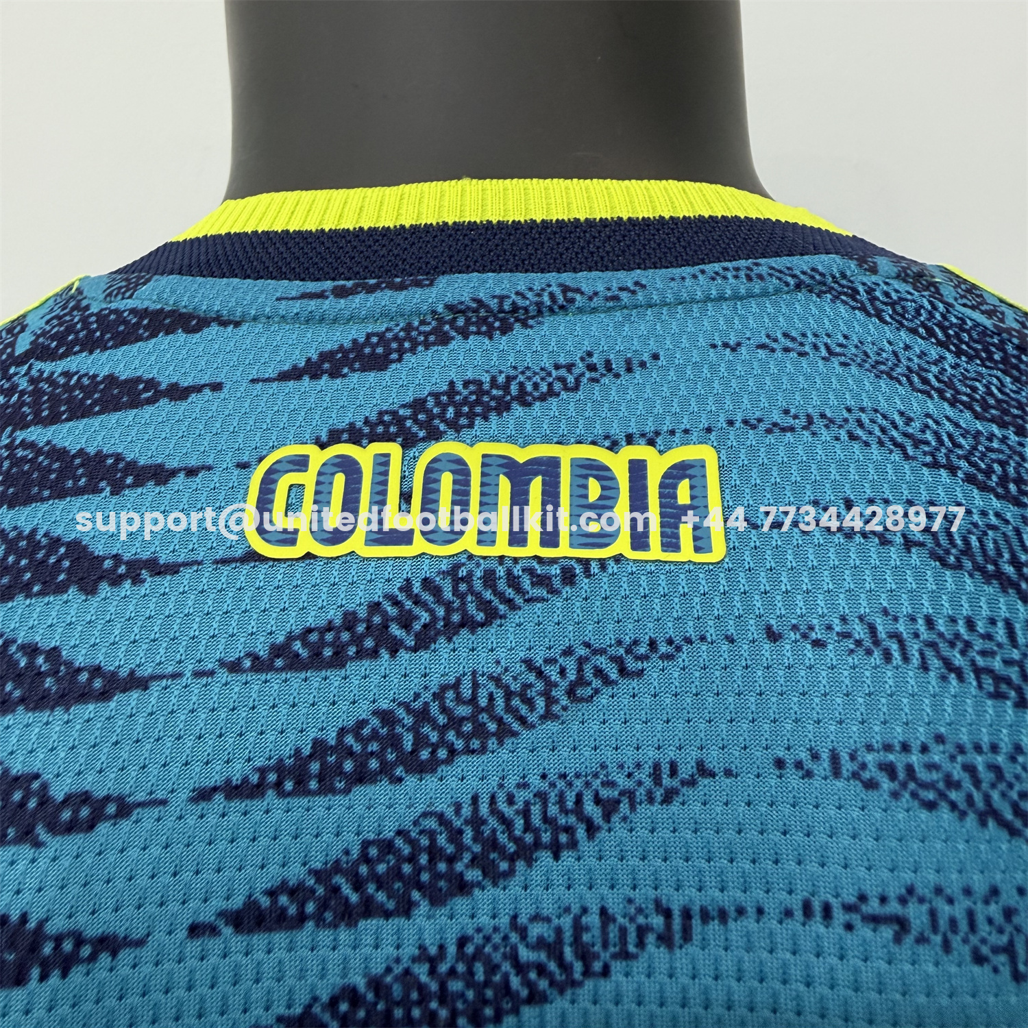 Unitedfootballkit.com | Colombia 2026 Away Blue Long Sleeves Jersey - Fans Version -Customize Name, Number and Patch | Worldwide Shipping