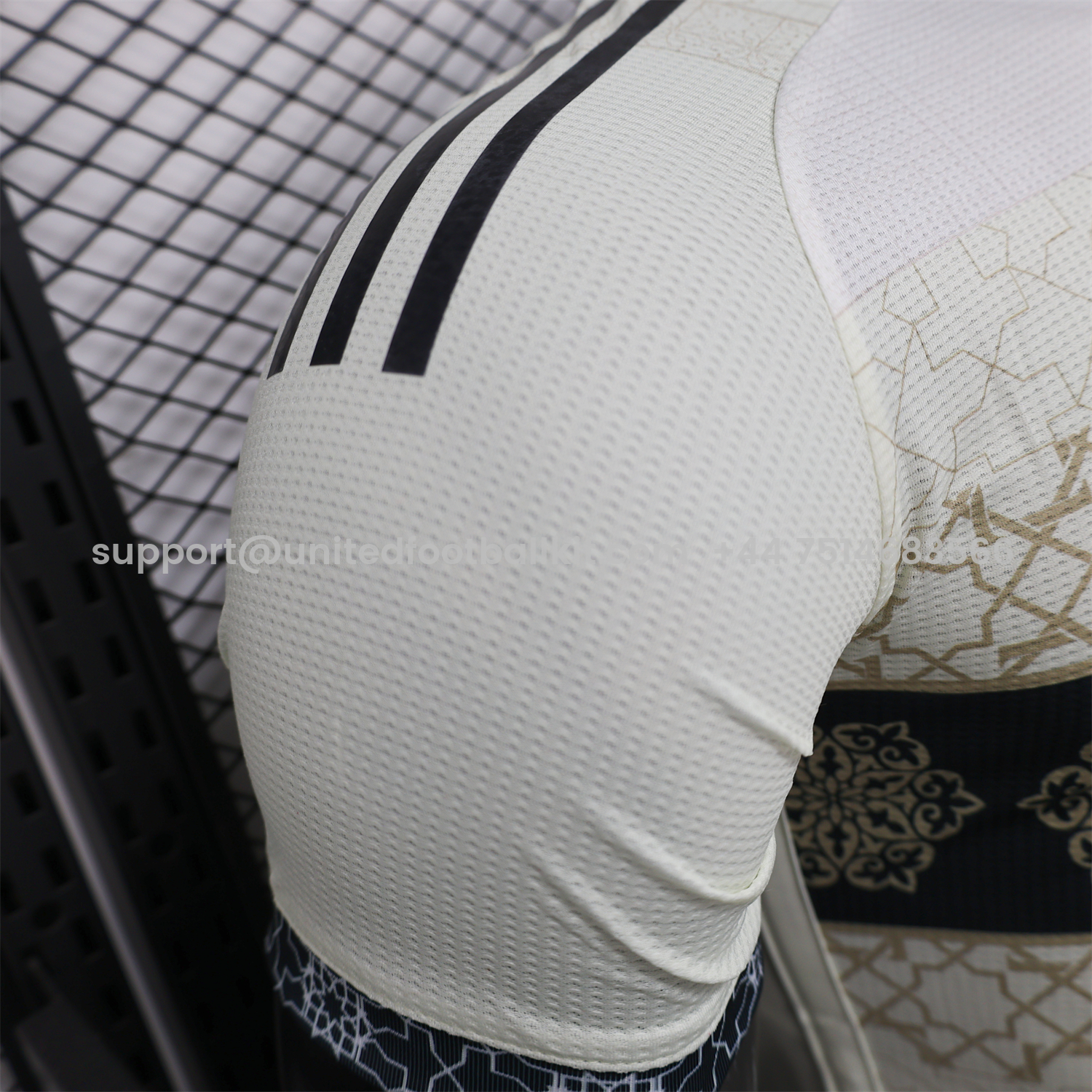 Unitedfootballkit.com | Algeria 25-26 Light Yellow with Black Classical Pattern Jersey - Player Version -Customize Name, Number and Patch | Worldwide Shipping