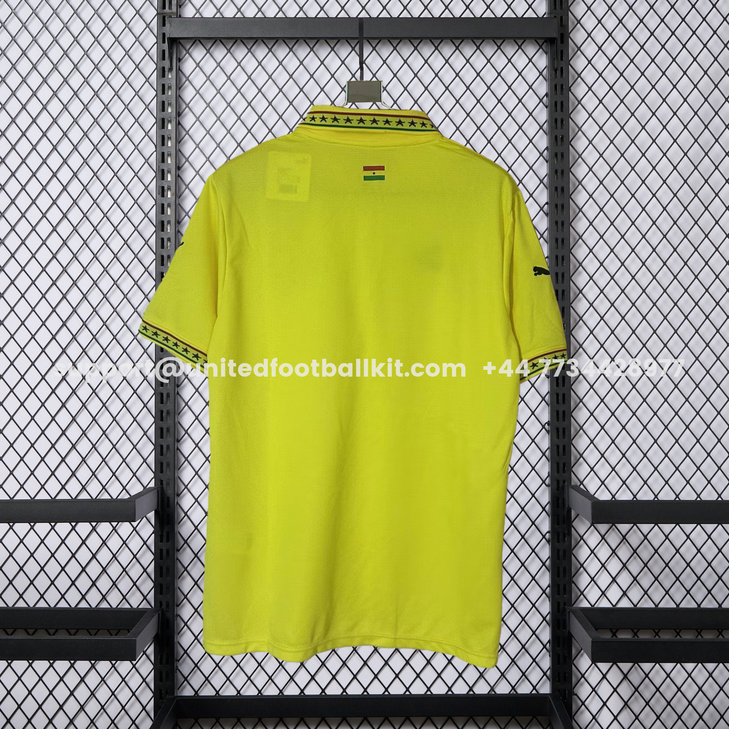 Unitedfootballkit.com | Ghana 2026 Yellow Polo Jersey - Fans Version -Customize Name, Number and Patch | Worldwide Shipping