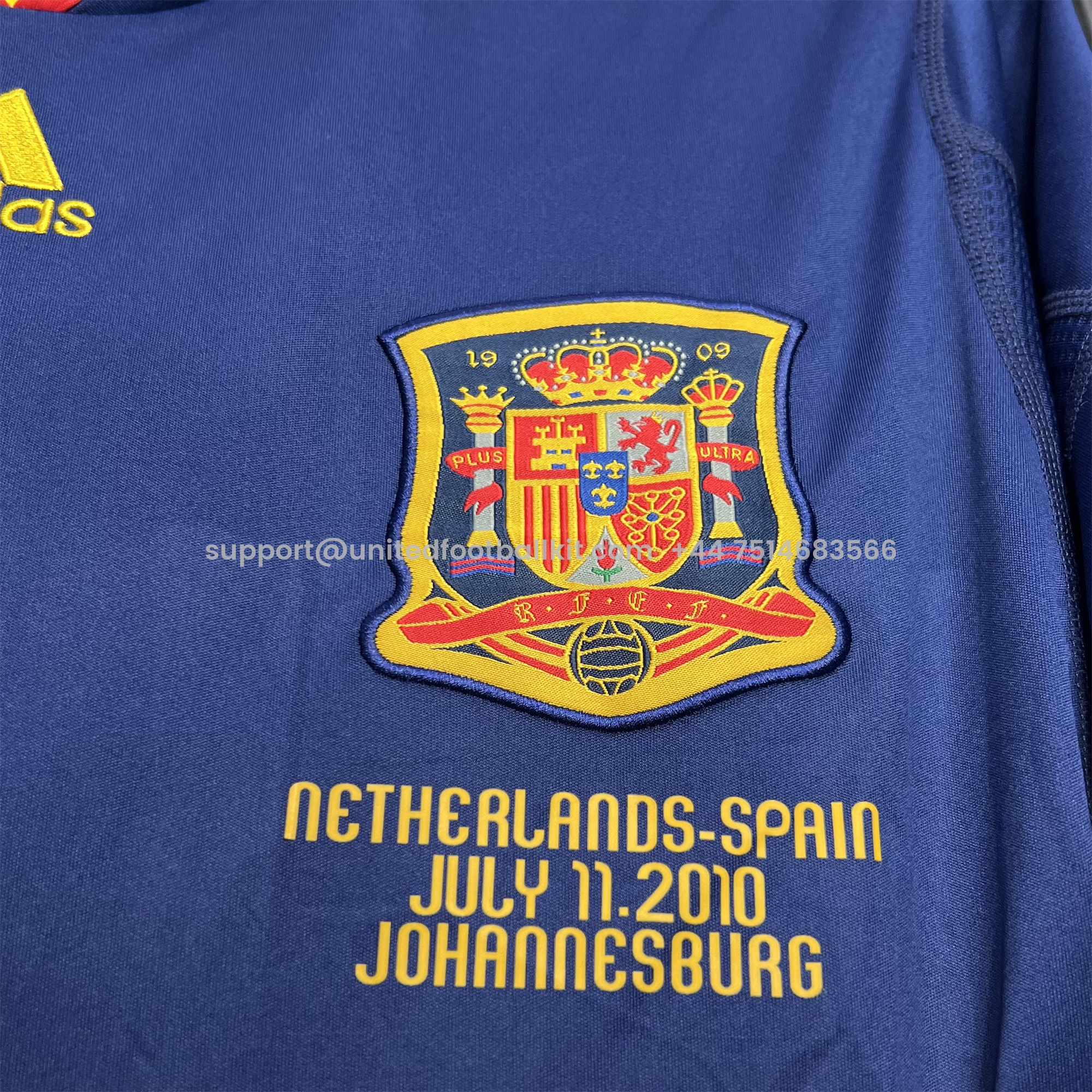 Unitedfootballkit.com | Retro Spain 2010 Away Stadium Jersey -Customize Name, Number and Patch | Worldwide Shipping