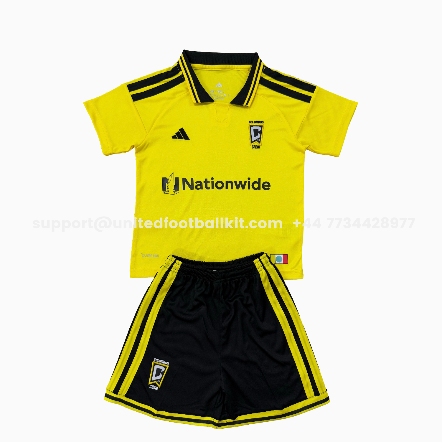Unitedfootballkit.com | Columbus Crew 2026 Home Kids Kit -Customize Name, Number and Patch | Worldwide Shipping