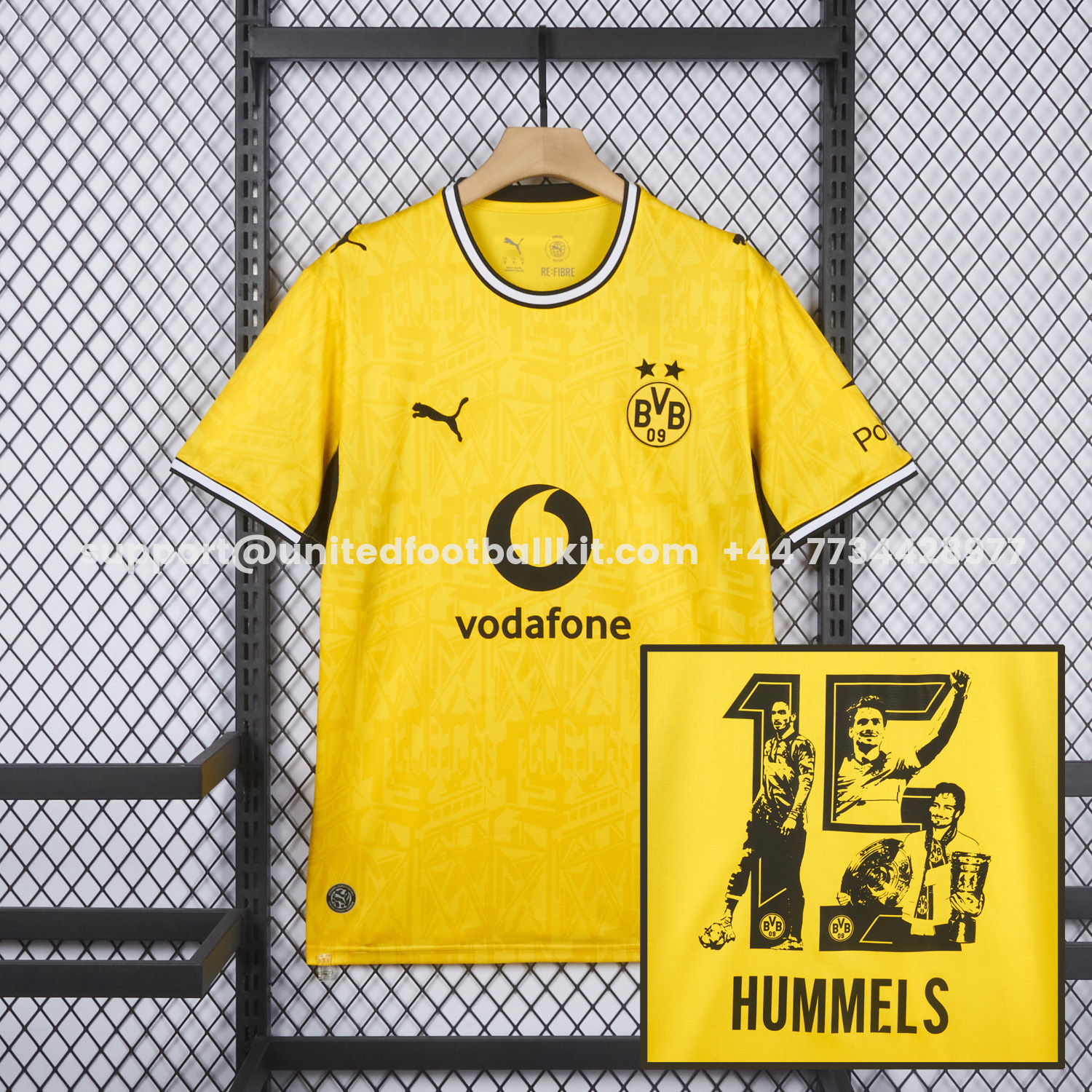 Unitedfootballkit.com | 【Hummels Special Font】Dortmund 26-27 Home Jersey - Fans Version -Customize Name, Number and Patch | Worldwide Shipping