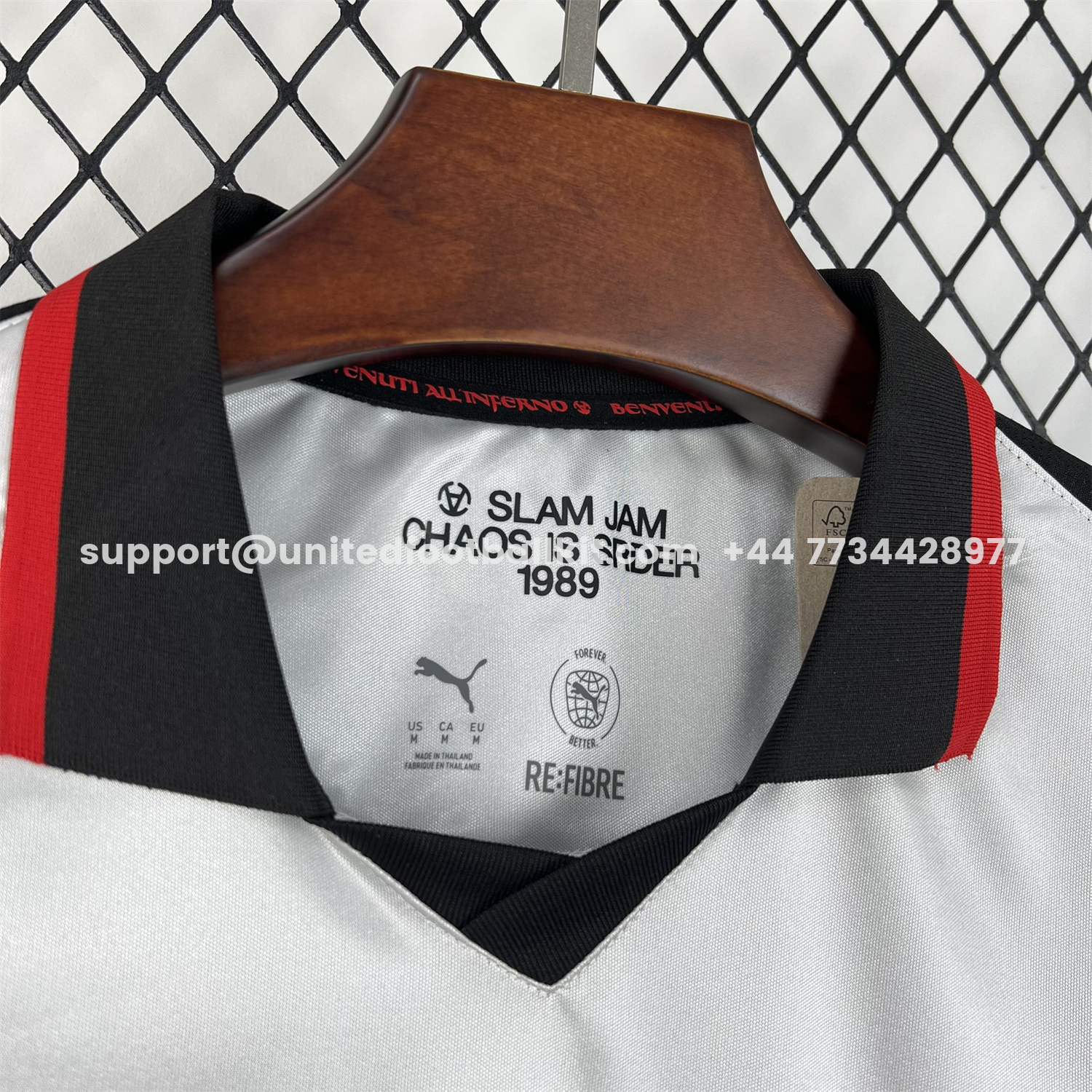 Unitedfootballkit.com | AC Milan 26-27 Slam Jam Special Jersey - Fans Version -Customize Name, Number and Patch | Worldwide Shipping