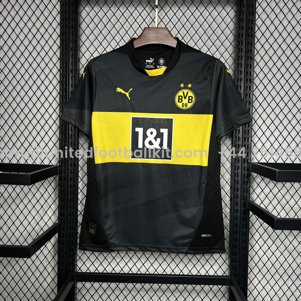 Unitedfootballkit.com | Dortmund 24-25 Away Jersey - Fans Version -Customize Name, Number and Patch | Worldwide Shipping