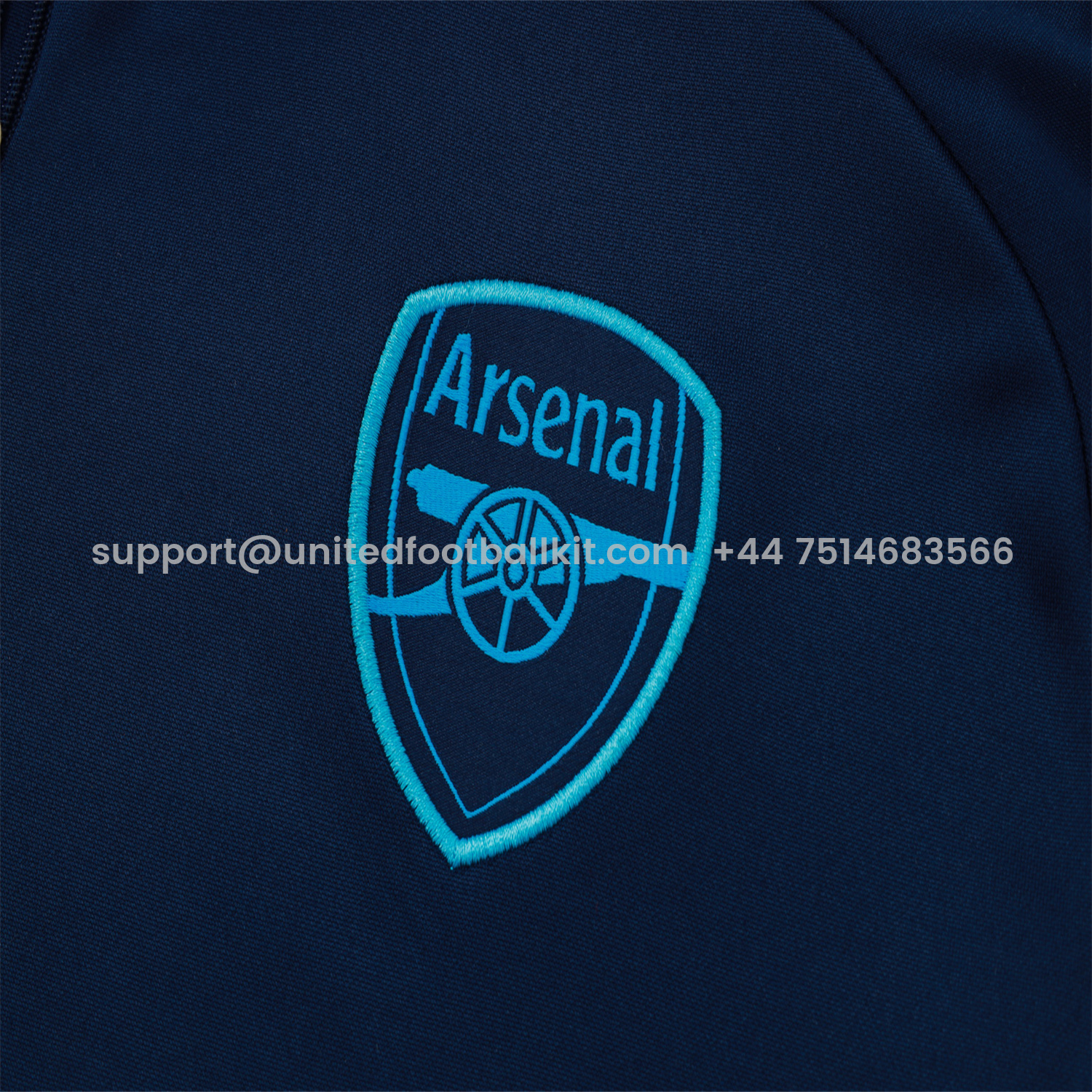 Unitedfootballkit.com | Arsenal 25-26 Long Sleeve Training Set - Deep Blue -Customize Name, Number and Patch | Worldwide Shipping