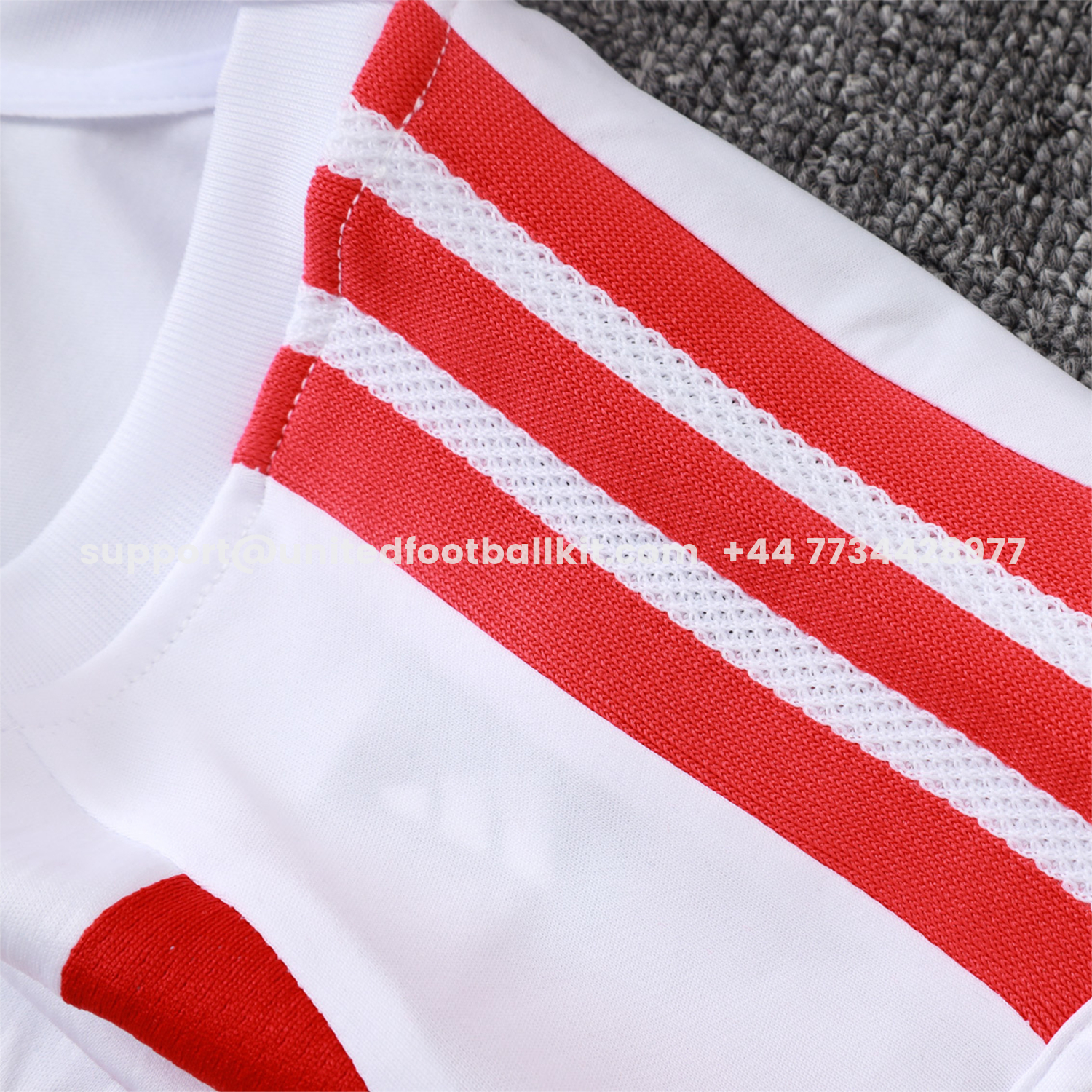 Unitedfootballkit.com | SC Internacional 2026 Vest Training Set - White Vest and Red Shorts -Customize Name, Number and Patch | Worldwide Shipping