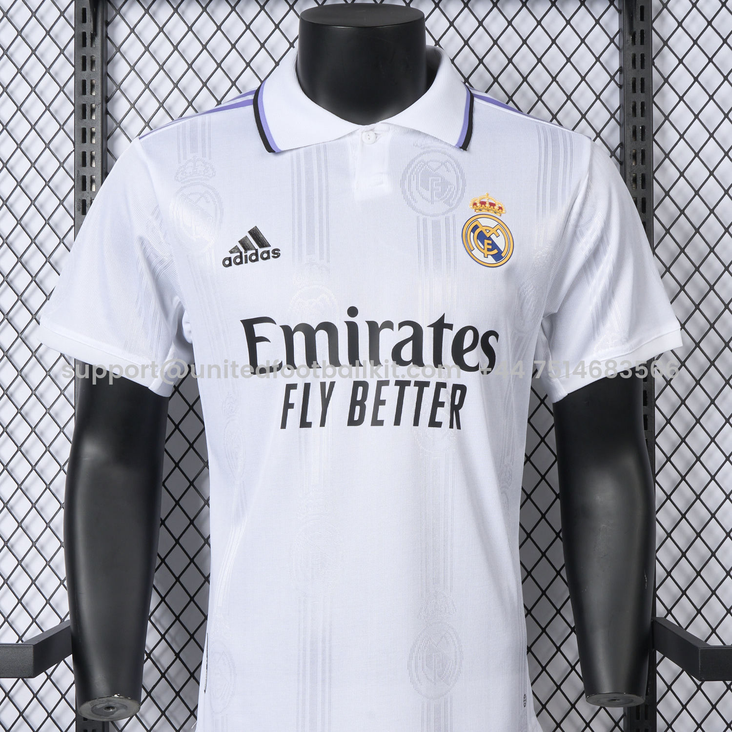 Unitedfootballkit.com | Retro Real Madrid 2022-23 Home Jersey - Player Version -Customize Name, Number and Patch | Worldwide Shipping