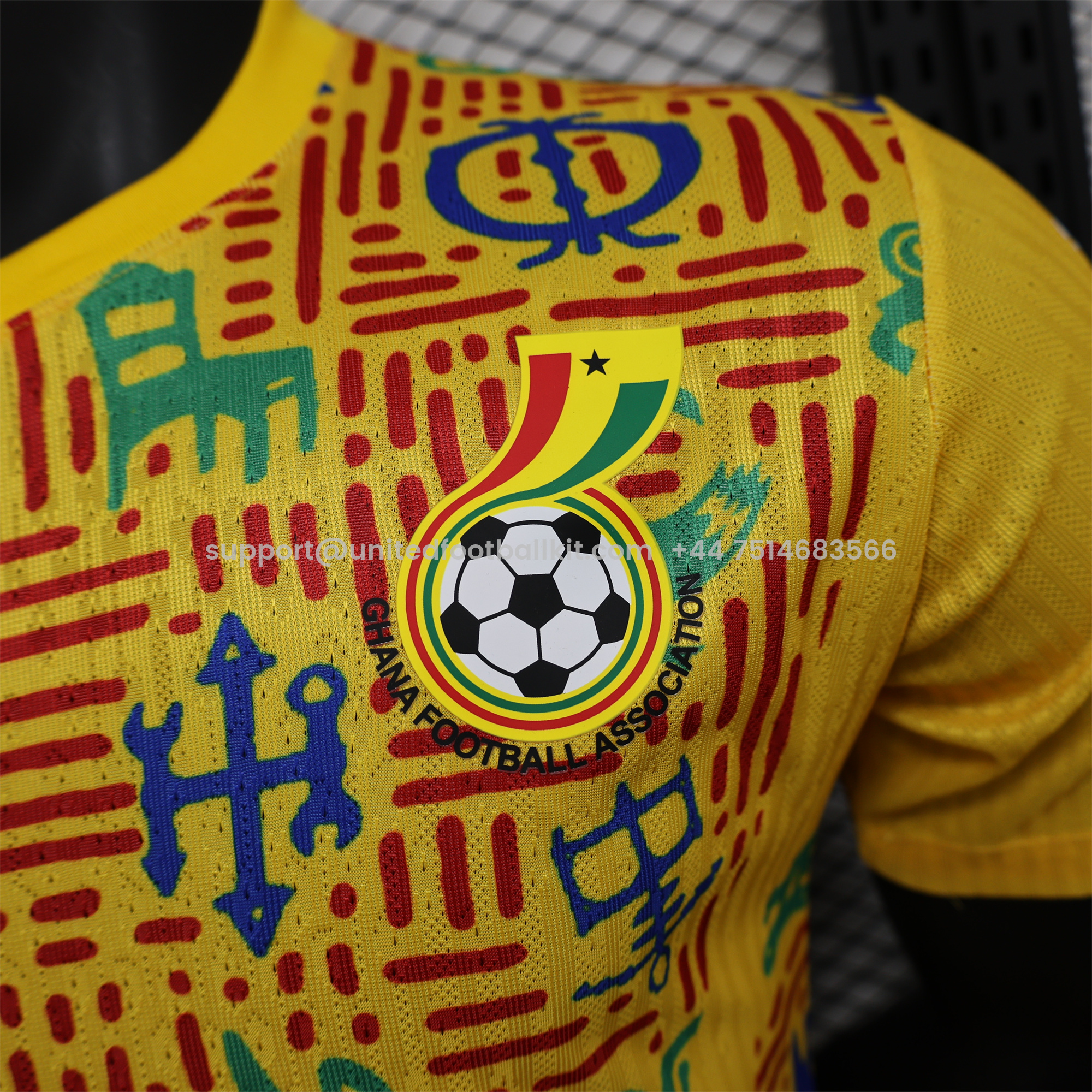 Unitedfootballkit.com | Ghana 2024-25 Pre-Match Jersey - Player Version -Customize Name, Number and Patch | Worldwide Shipping