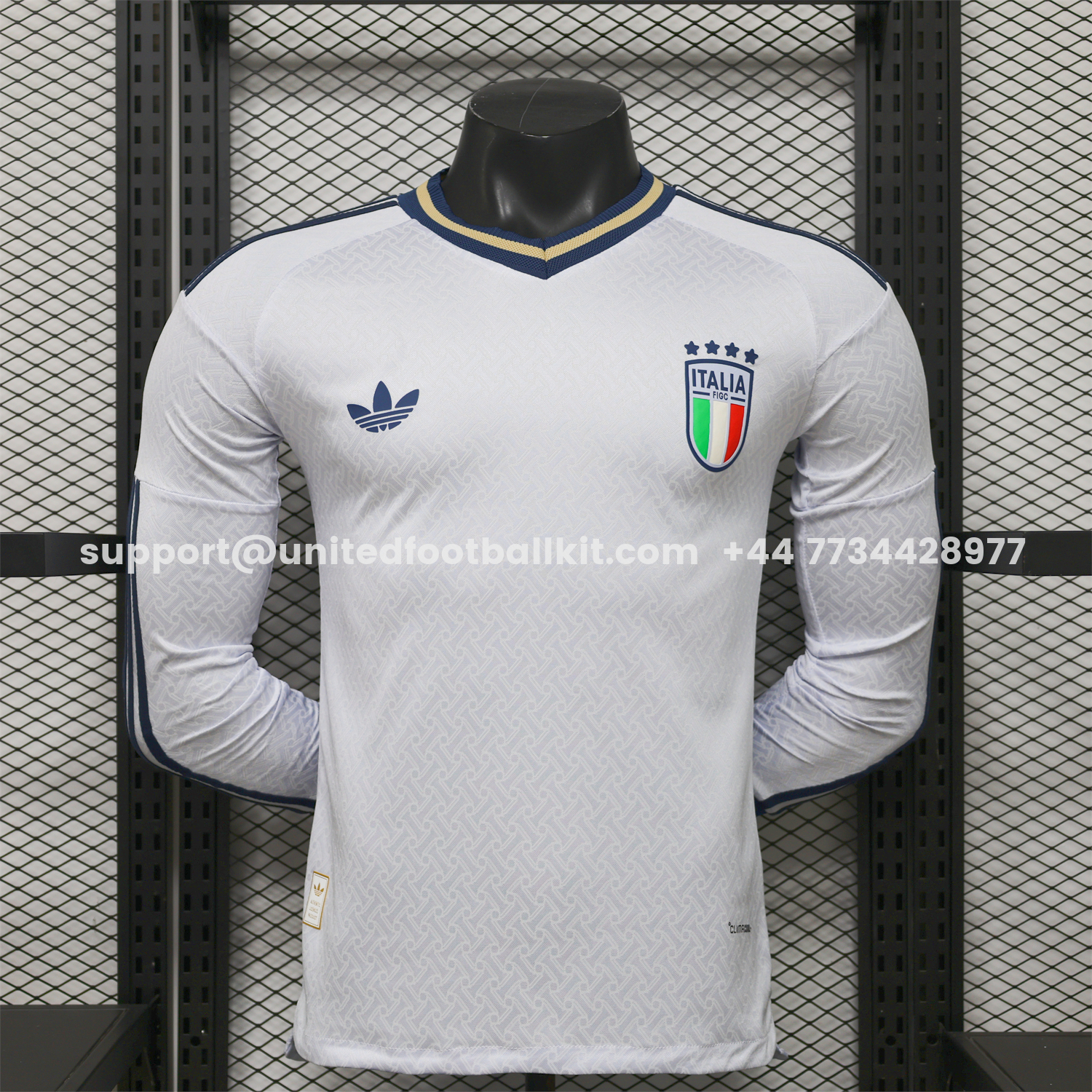 Unitedfootballkit.com | Italy 2026 Away Long Sleeves Jersey - Player Version -Customize Name, Number and Patch | Worldwide Shipping