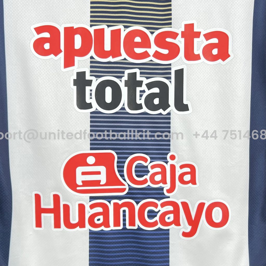 Unitedfootballkit.com | Alianza Lima 25-26 Home Jersey - Fans Version -Customize Name, Number and Patch | Worldwide Shipping