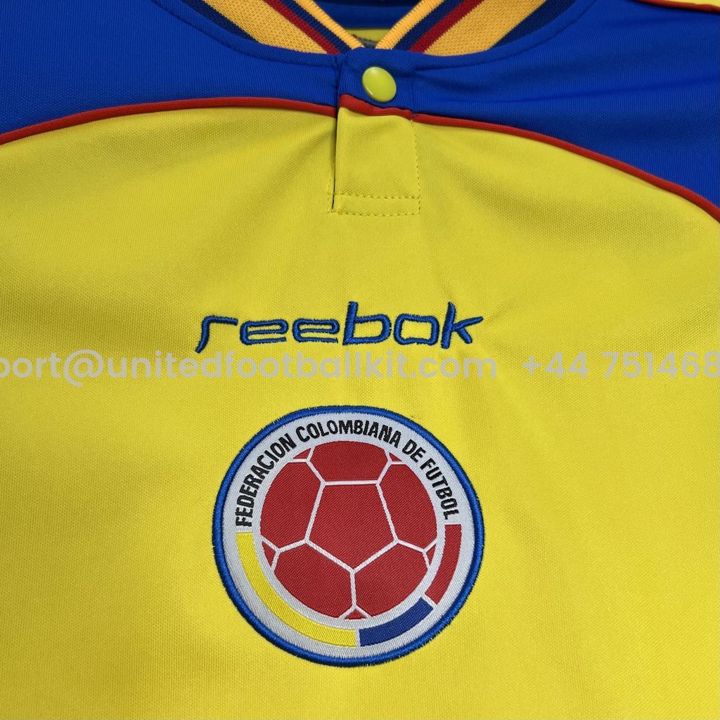 Unitedfootballkit.com | Retro Colombia 2001 Home Jersey -Customize Name, Number and Patch | Worldwide Shipping