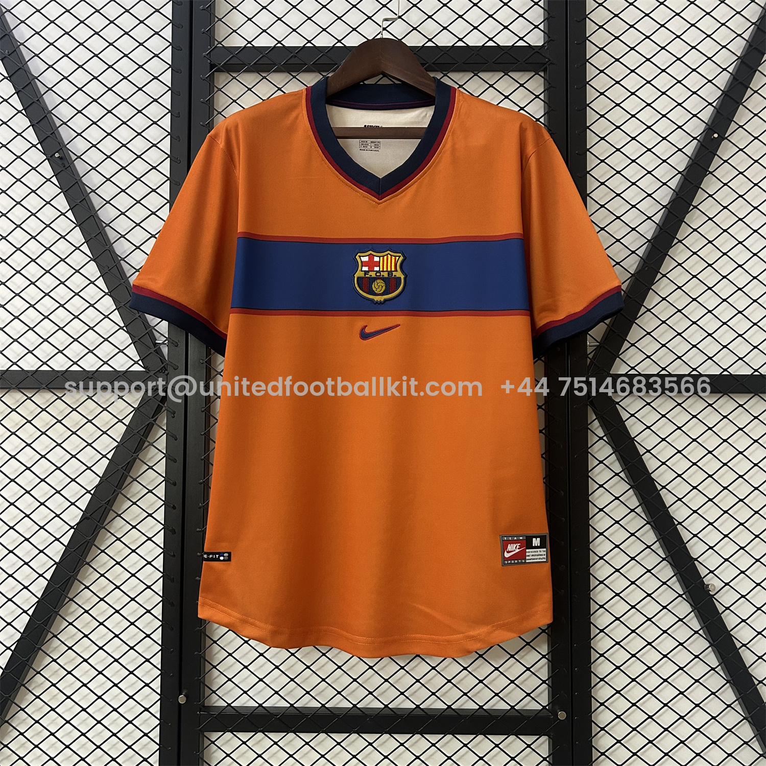 Unitedfootballkit.com | Retro Barcelona 98-99 Third Jersey -Customize Name, Number and Patch | Worldwide Shipping