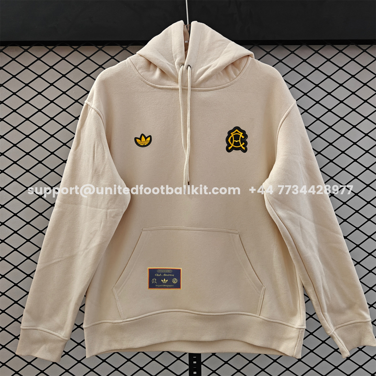 Unitedfootballkit.com | Club América 25-26 Originals Terrace Icon Unisex Pullover Hoodie -Customize Name, Number and Patch | Worldwide Shipping