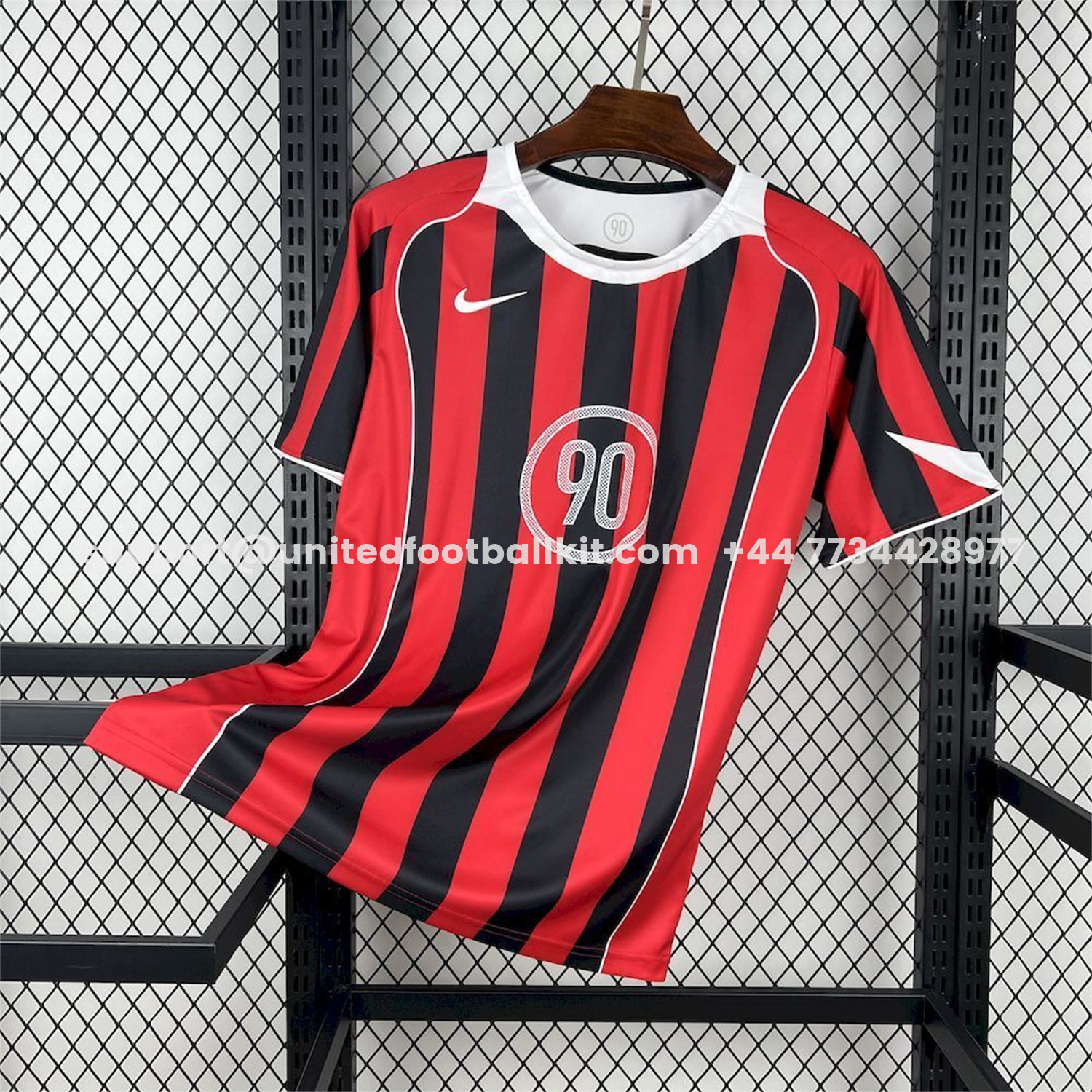 Unitedfootballkit.com | Nike 2026 T90 Black And Red Special Jersey -Customize Name, Number and Patch | Worldwide Shipping