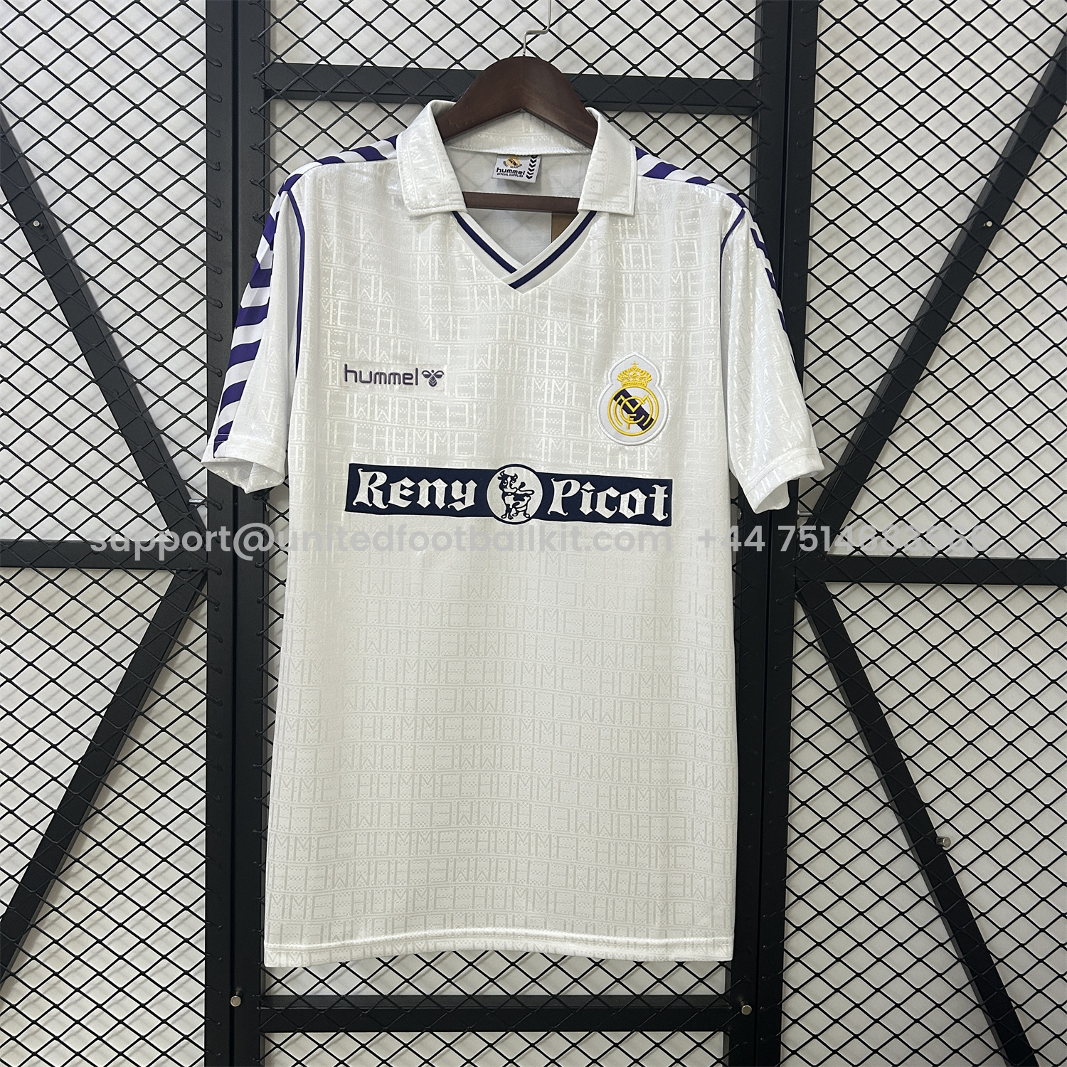 Unitedfootballkit.com | Retro Real Madrid 1989-90 Home Jersey -Customize Name, Number and Patch | Worldwide Shipping