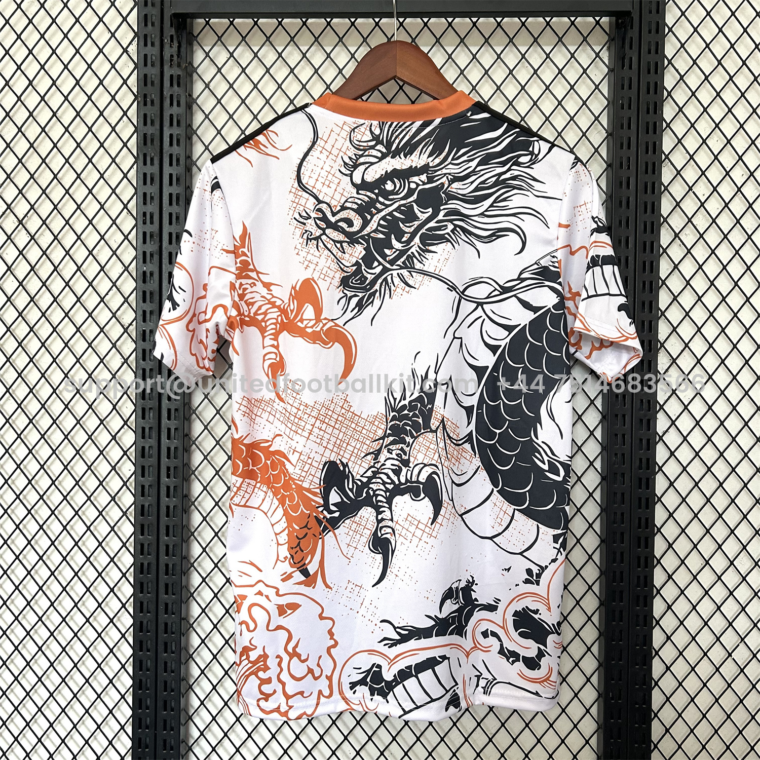 Unitedfootballkit.com | Real Madrid 25-26 Black Dragon Orange Dragon White Special Edition Jersey - Fans Version -Customize Name, Number and Patch | Worldwide Shipping