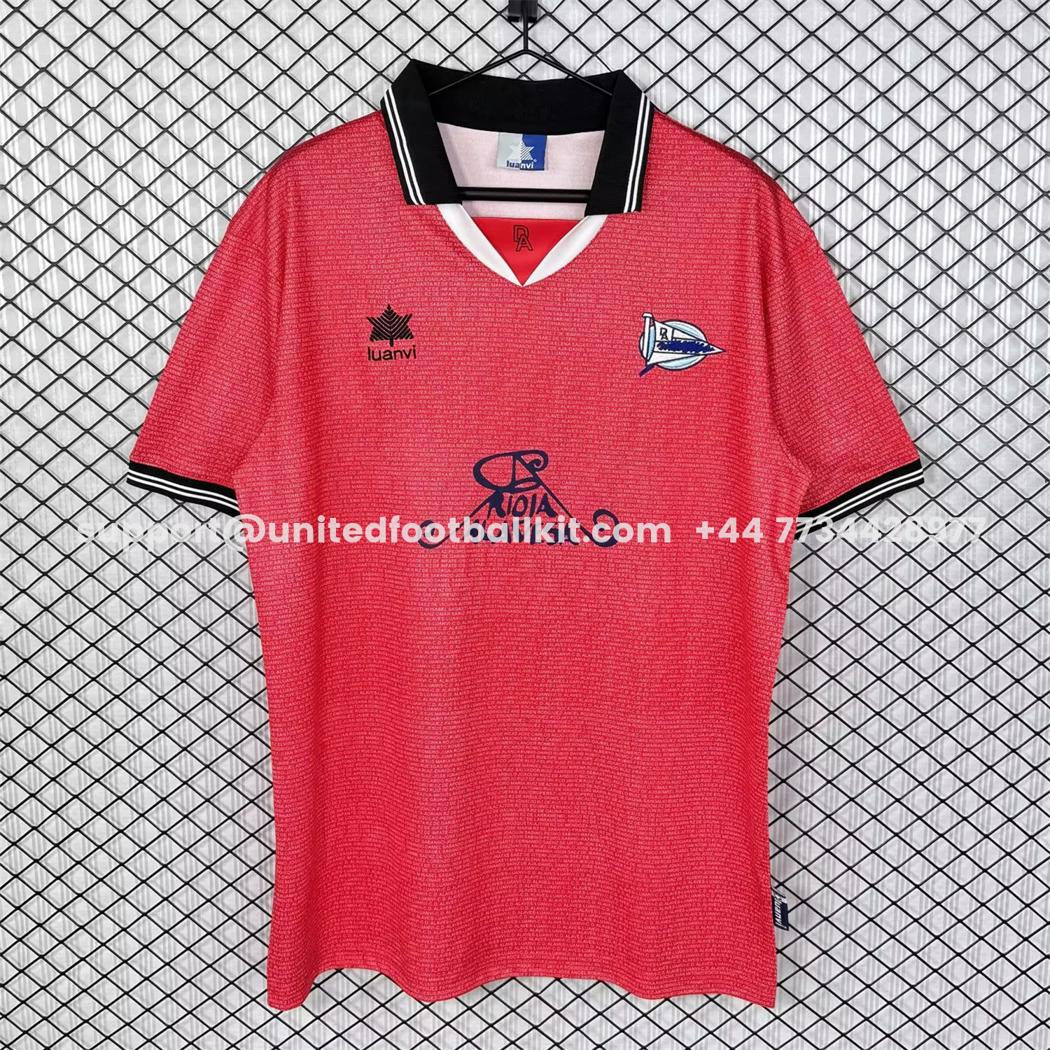 Unitedfootballkit.com | Retro Deportivo Alavés 2000-01 UEFA Cup Away Jersey -Customize Name, Number and Patch | Worldwide Shipping