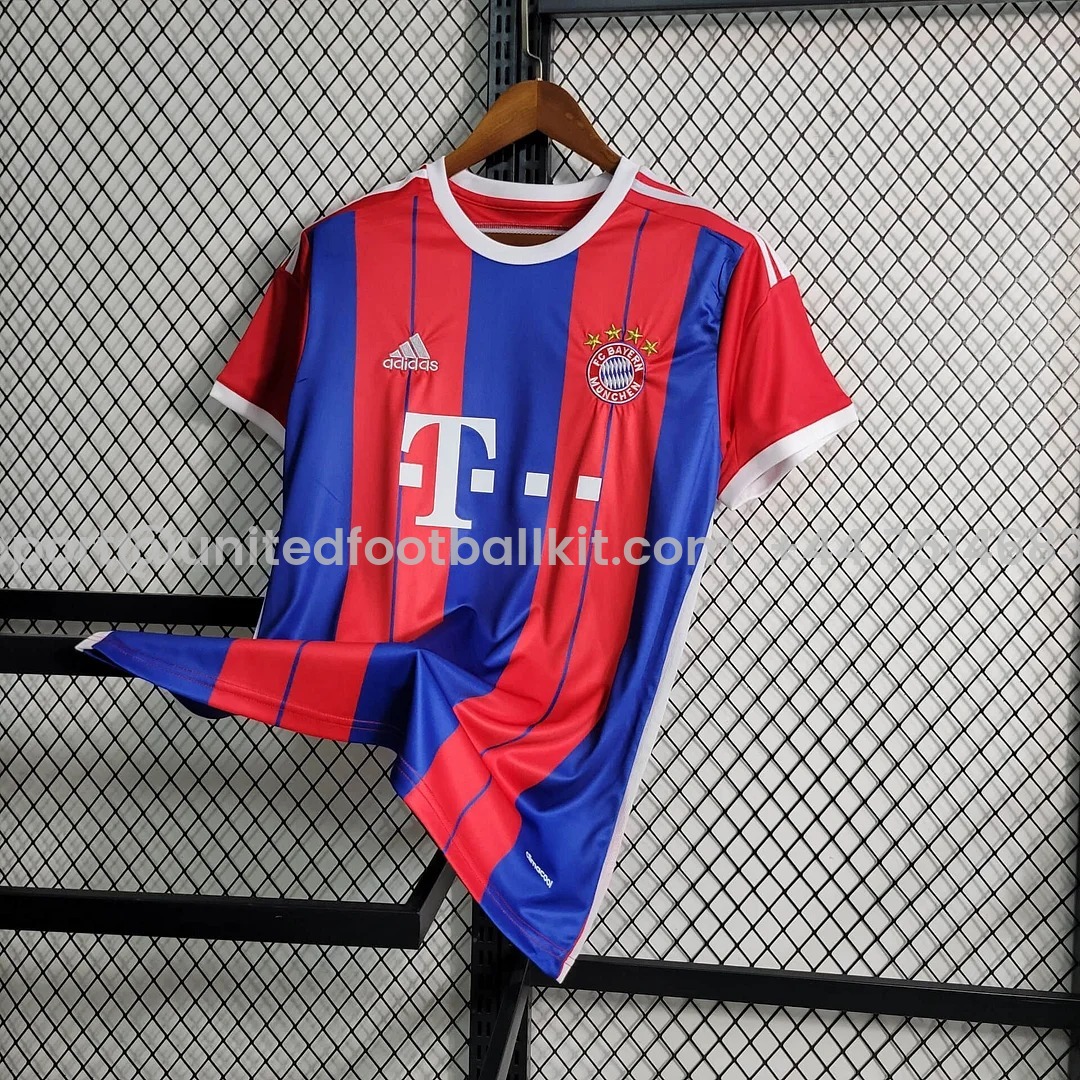 Unitedfootballkit.com | Retro Bayern Munich 14-15 Home Stadium Jersey -Customize Name, Number and Patch | Worldwide Shipping