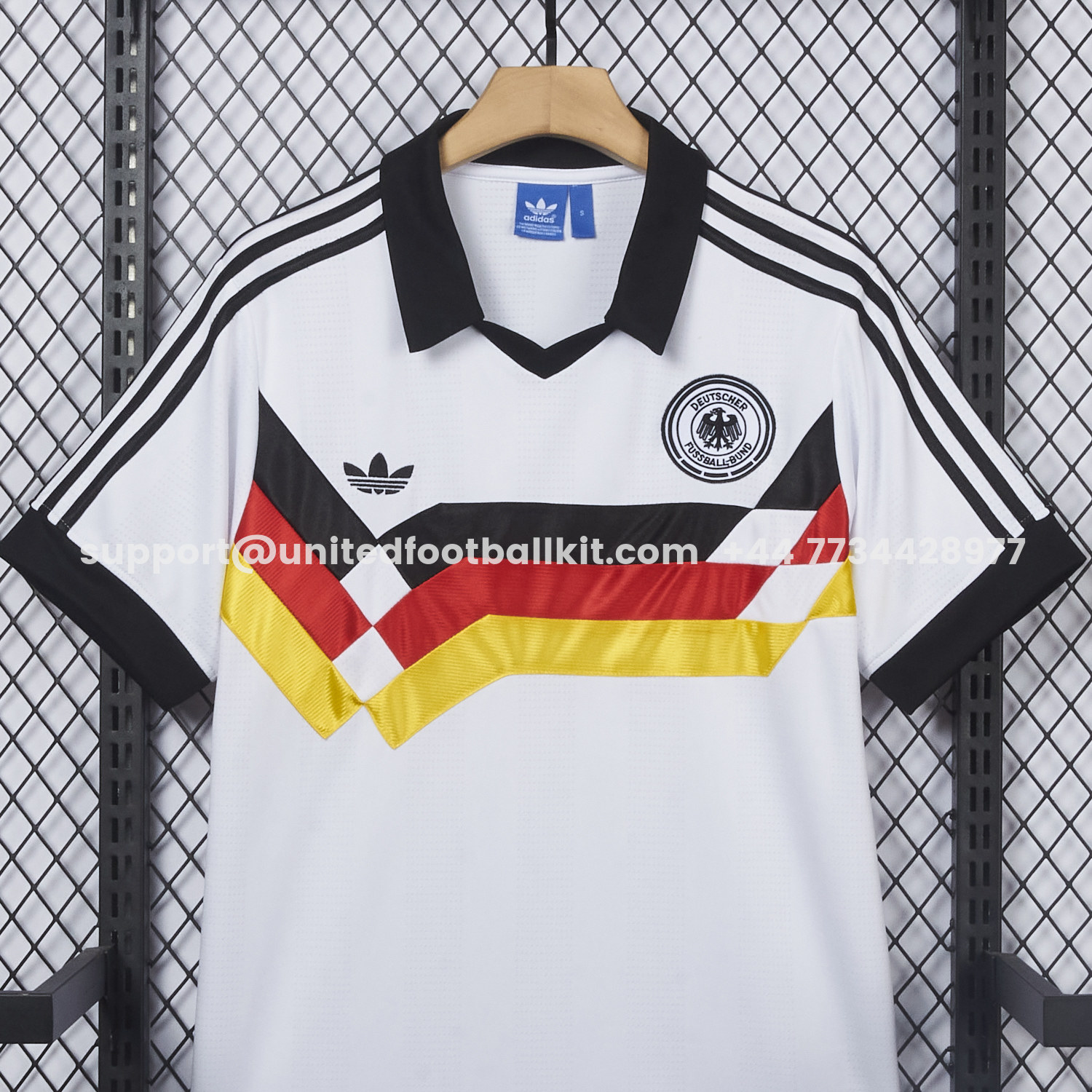 Unitedfootballkit.com | Retro Germany 1988-91 Home Polo Jersey -Customize Name, Number and Patch | Worldwide Shipping