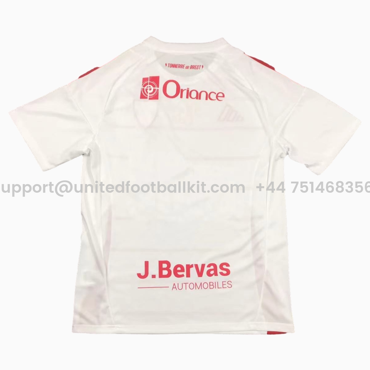 Unitedfootballkit.com | Stade Brestois 24-25 Away Jersey - Fans Version -Customize Name, Number and Patch | Worldwide Shipping